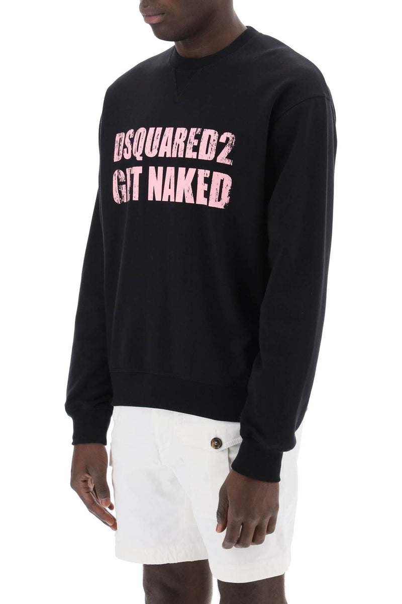 Dsquared2 Cool Fit Printed Sweatshirt Black