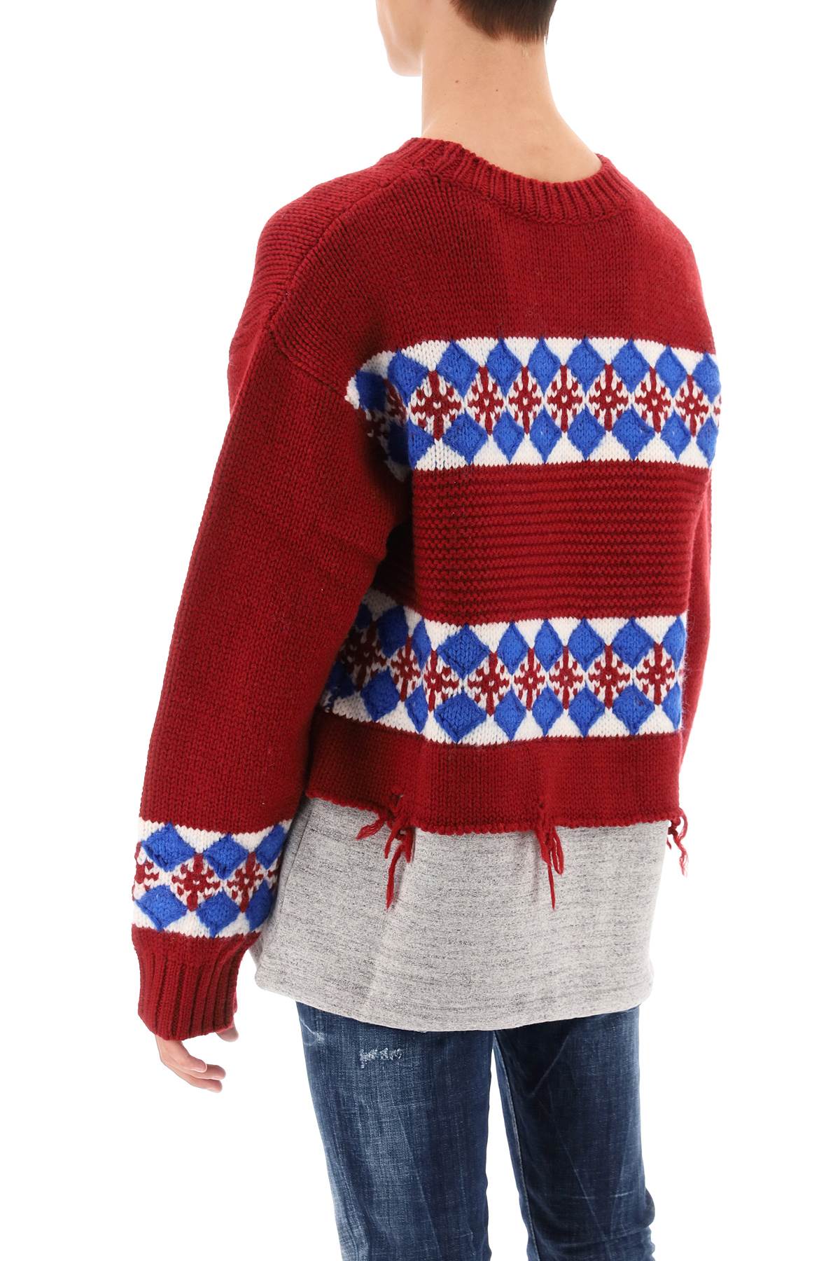 Dsquared2 Canadian Hybrid Sweater Red