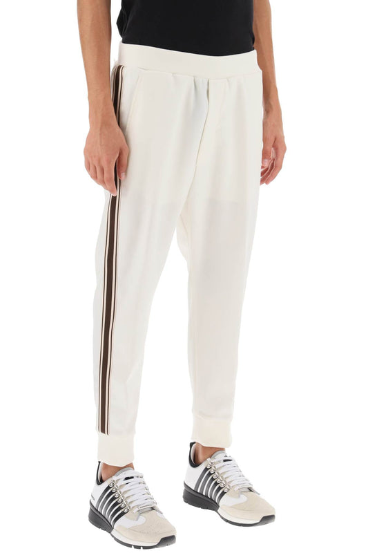 Dsquared2 Wool Blend Tailored Jog Pants White