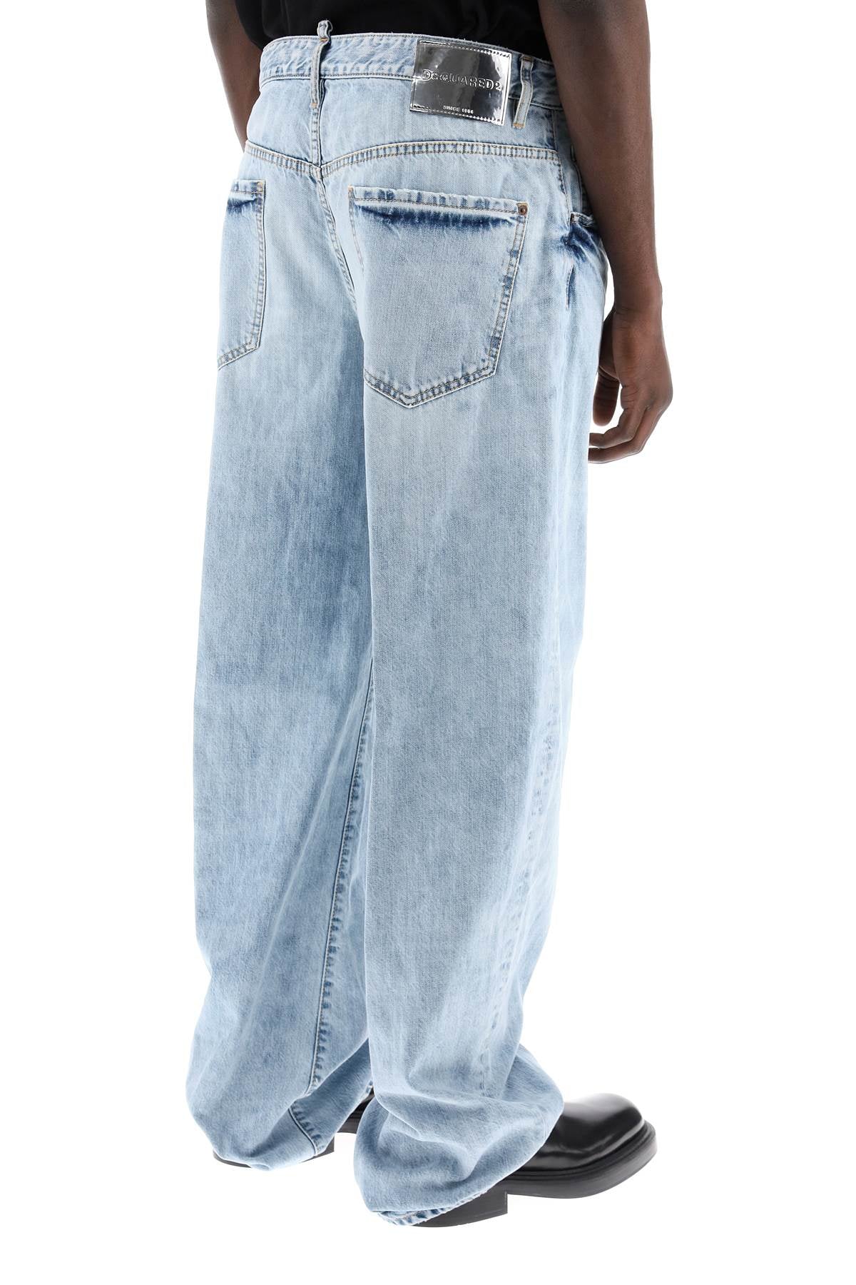 Dsquared2 Oversized Jeans With Destroyed