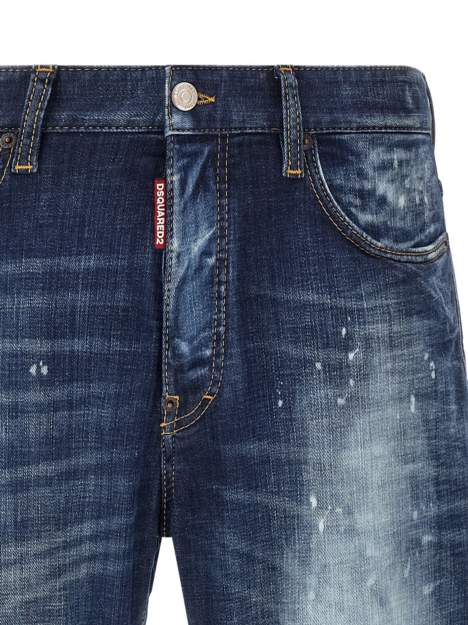 Dsquared2 'Bro' Jeans With 'Paint' Details