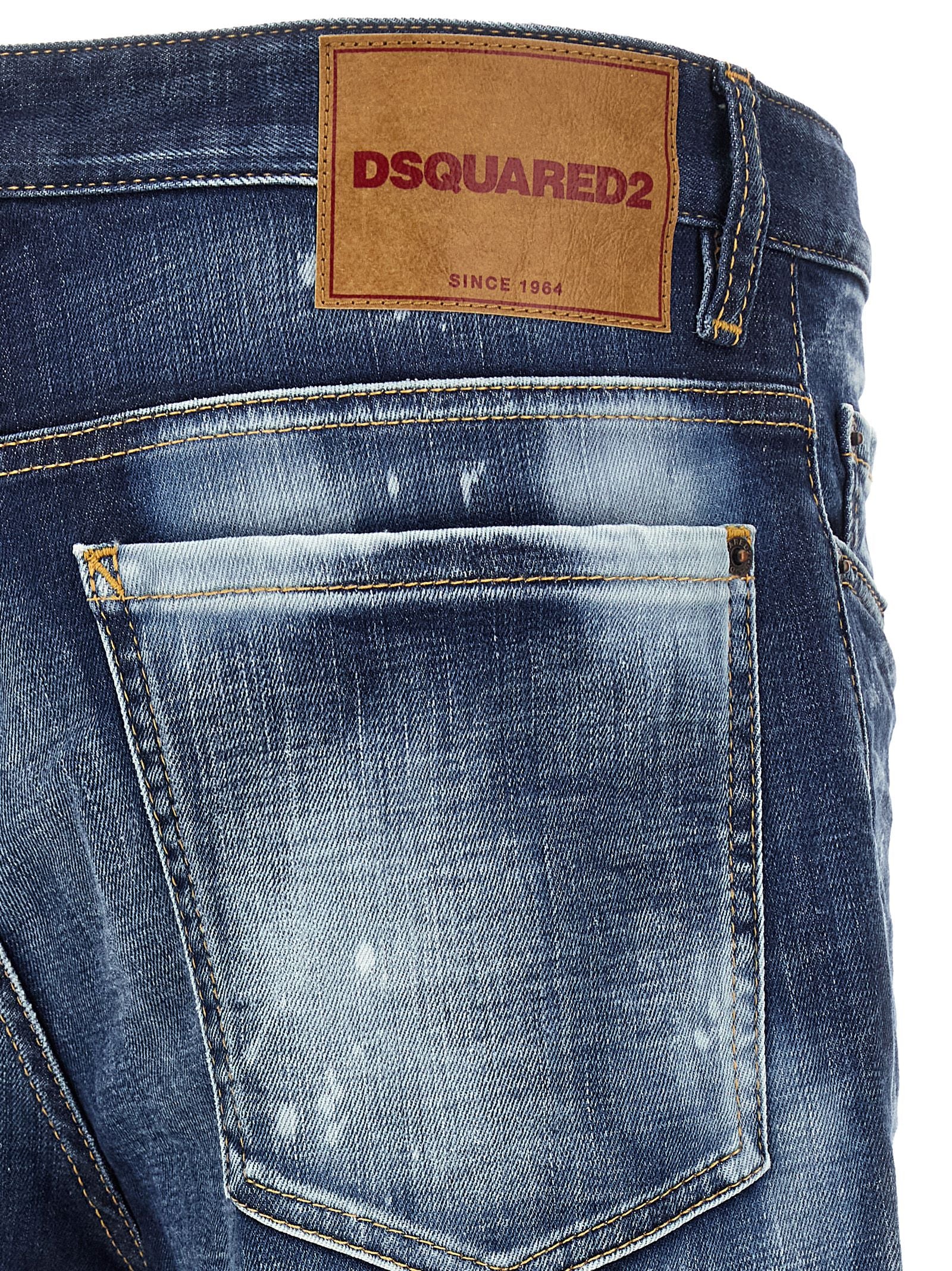 Dsquared2 'Bro' Jeans With 'Paint' Details