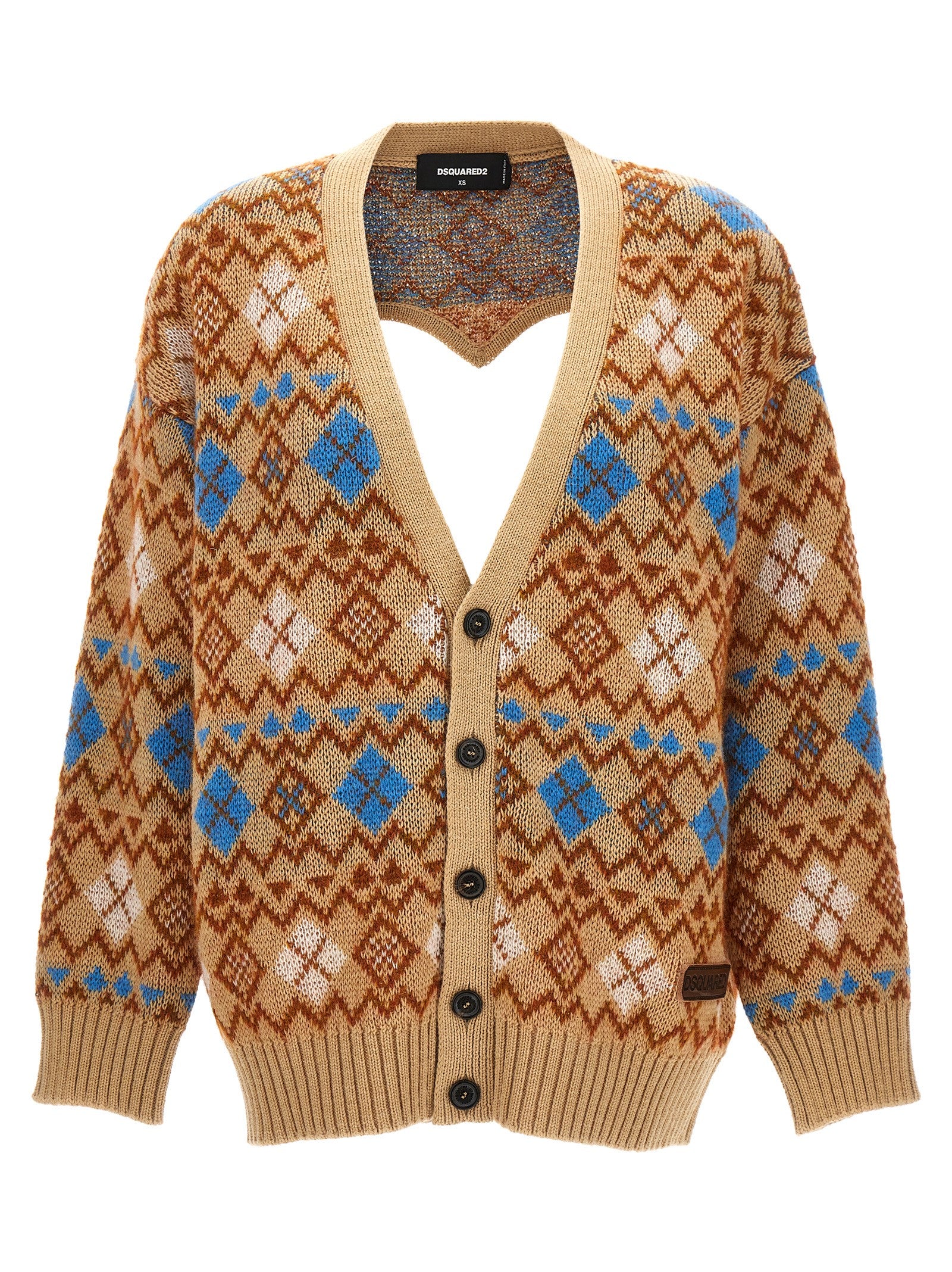 Dsquared2 'Heart Vintage Shetland' Cardigan