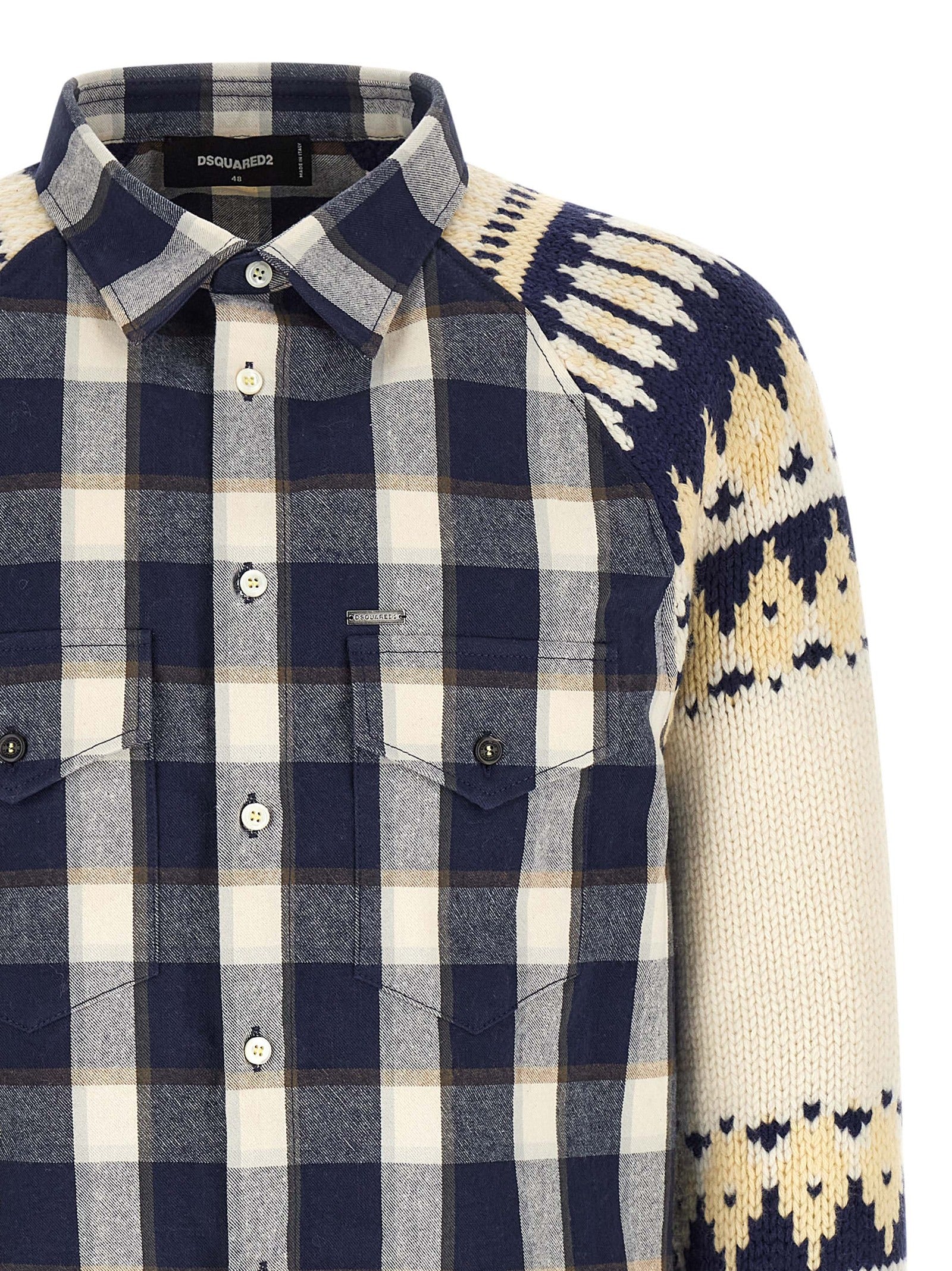 Dsquared2 'Classic Check Drawstring' Shirt