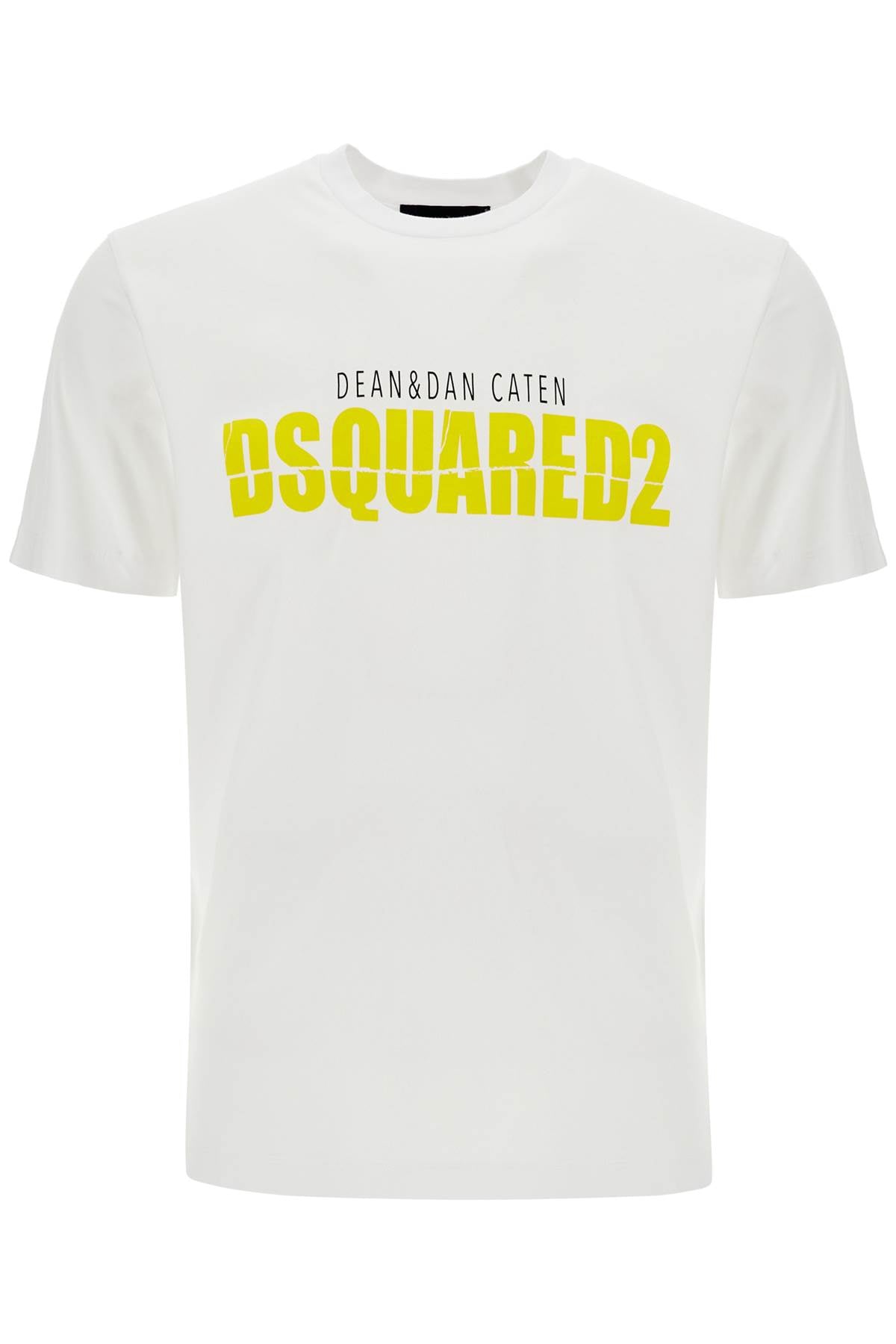 Dsquared2 White Cotton T-Shirt With Printed Logo