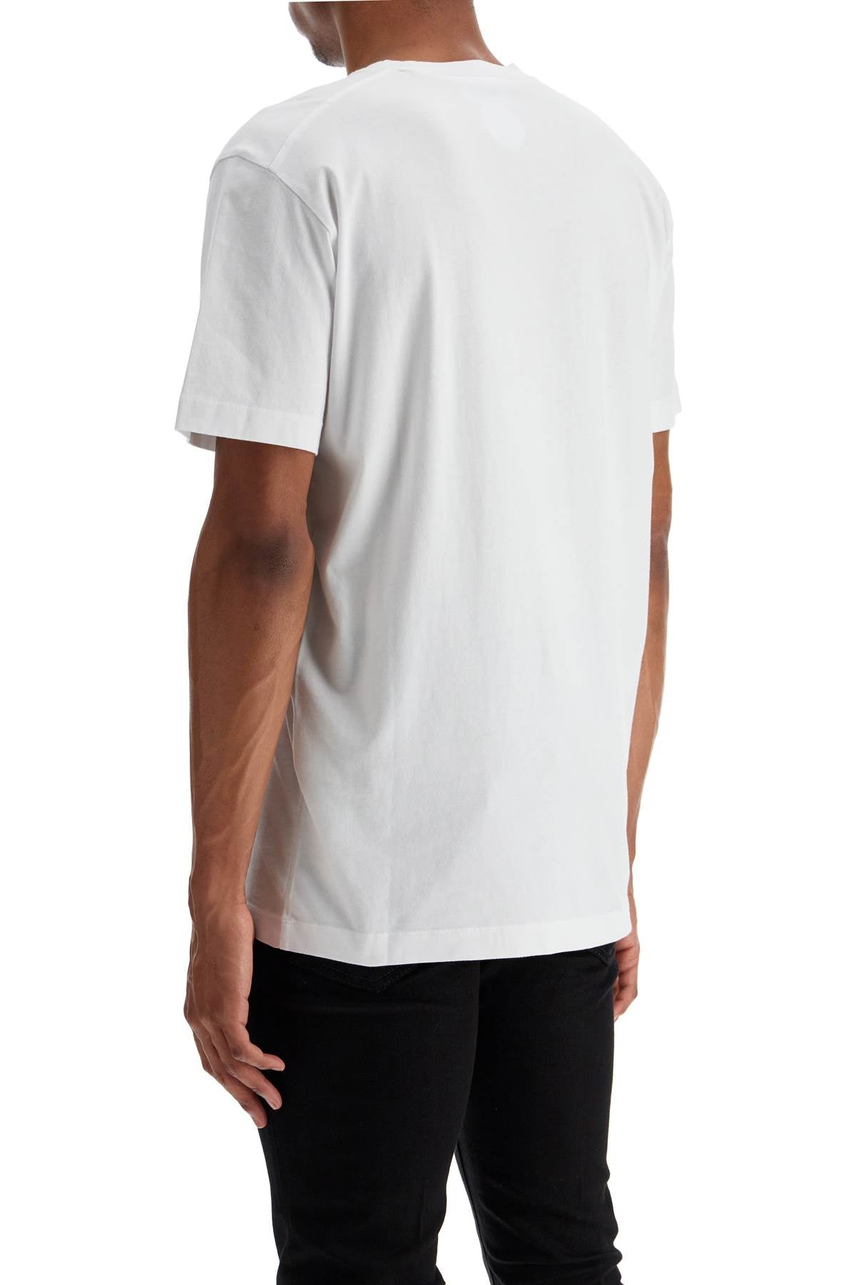 Dsquared2 White Cotton T-Shirt With Printed Logo