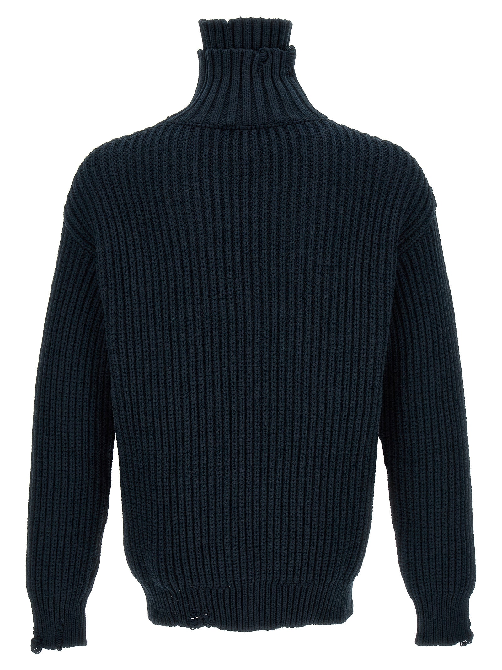 Dsquared2 'Broken Stitch Double Collar' Sweater