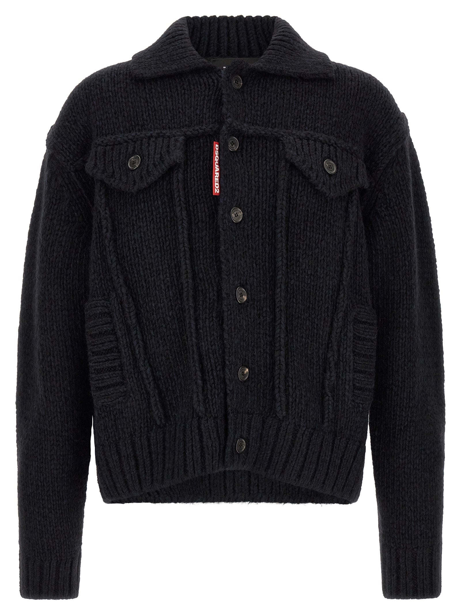 Dsquared2 Logo Patch Cardigan