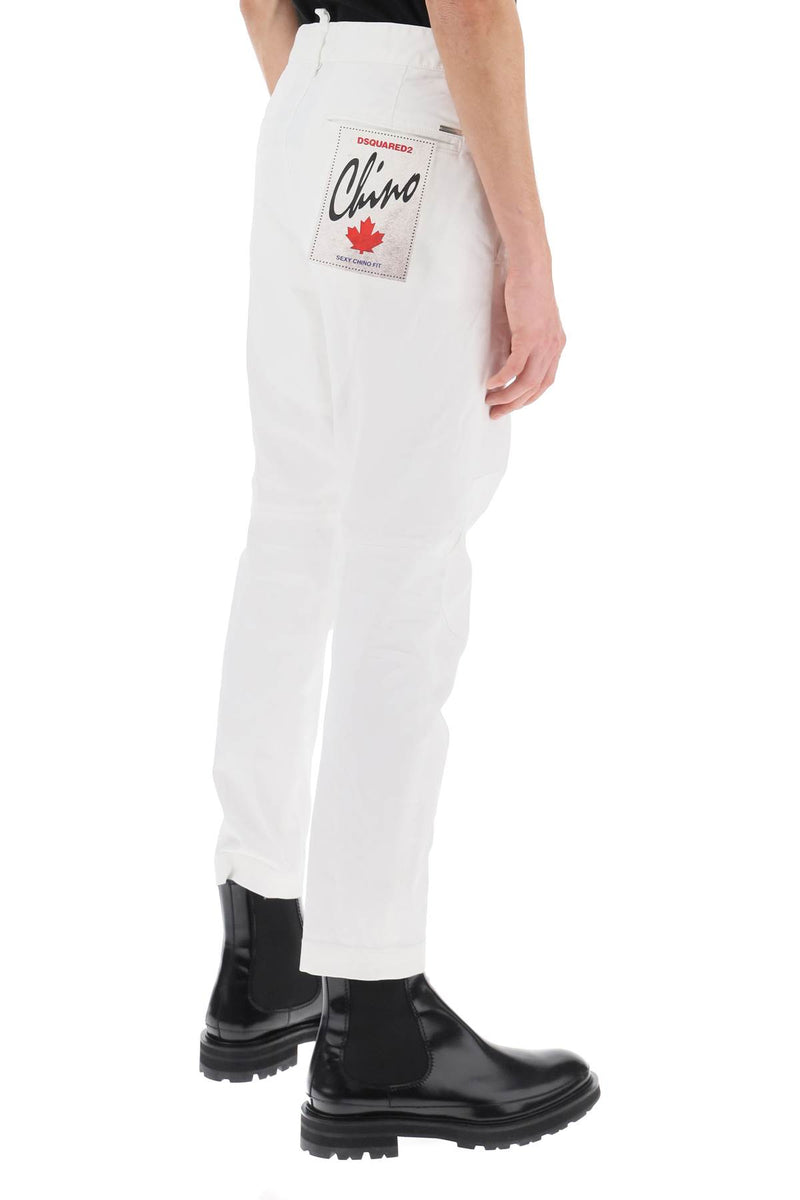 Dsquared2 Sexy Chino Pants White