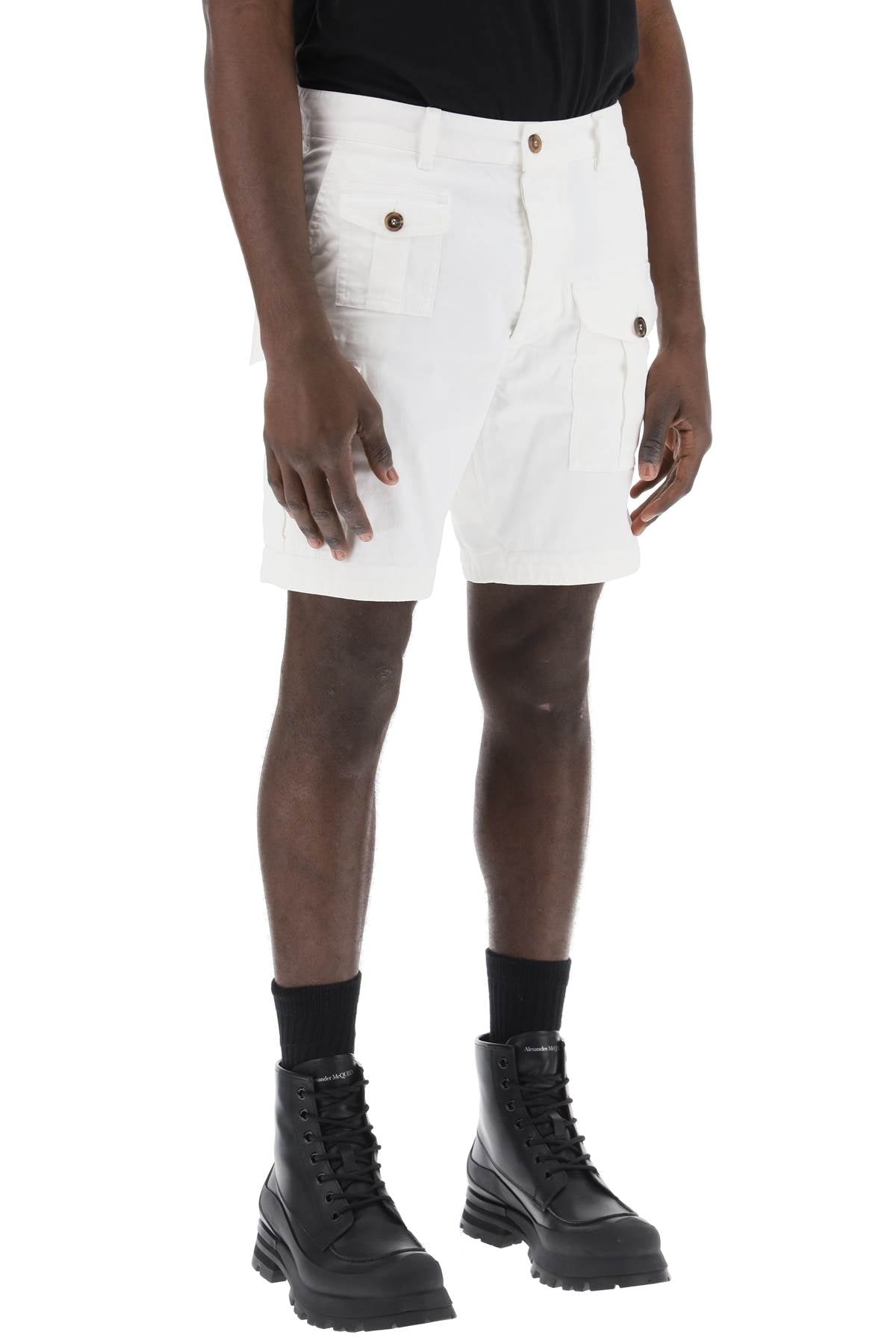 Dsquared2 Sexy Cargo Bermuda Shorts For