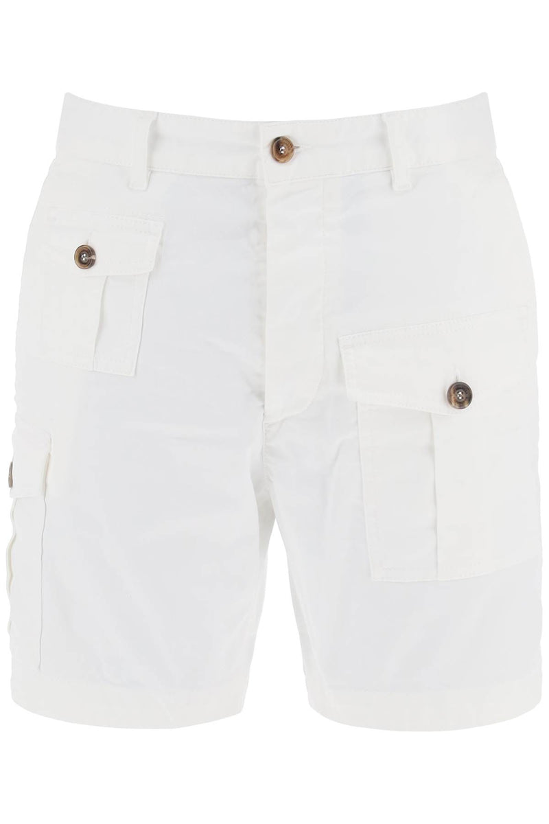 Dsquared2 Sexy Cargo Bermuda Shorts For White