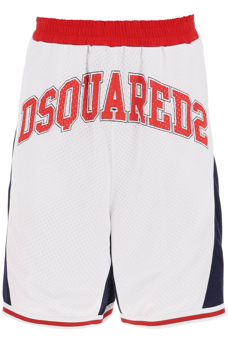 Dsquared2 Color-Block Sweatshorts White