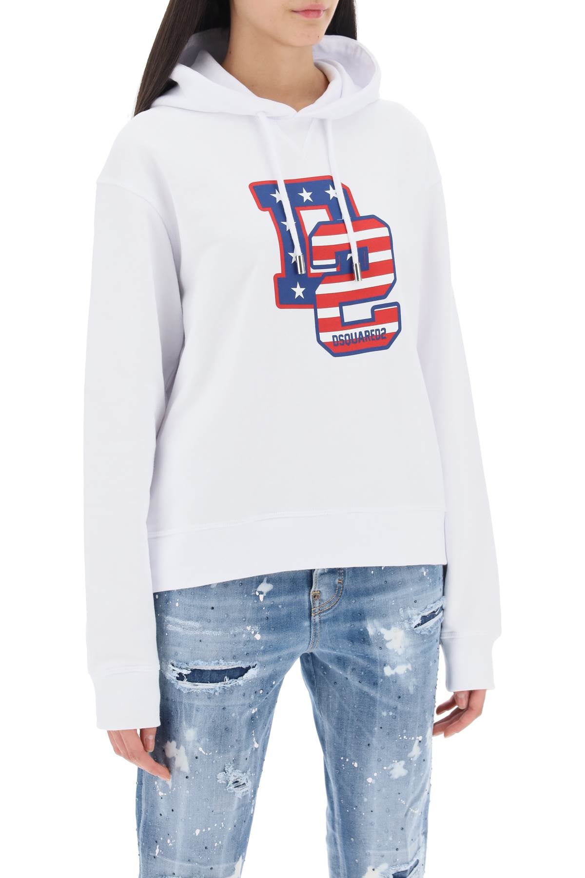 Dsquared2 Cool Fit Hoodie With Graphic Print