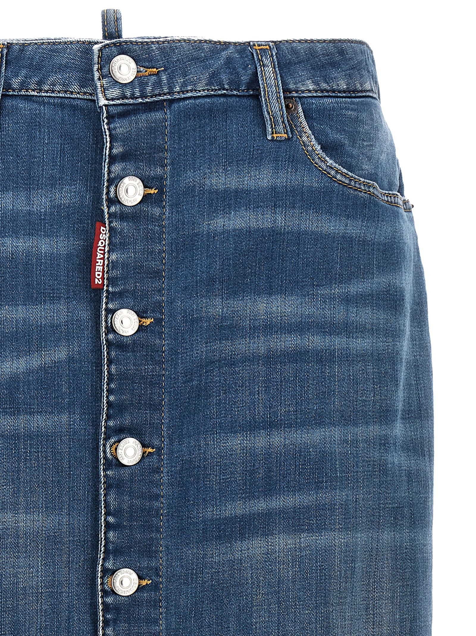 Dsquared2 Denim Long Skirt