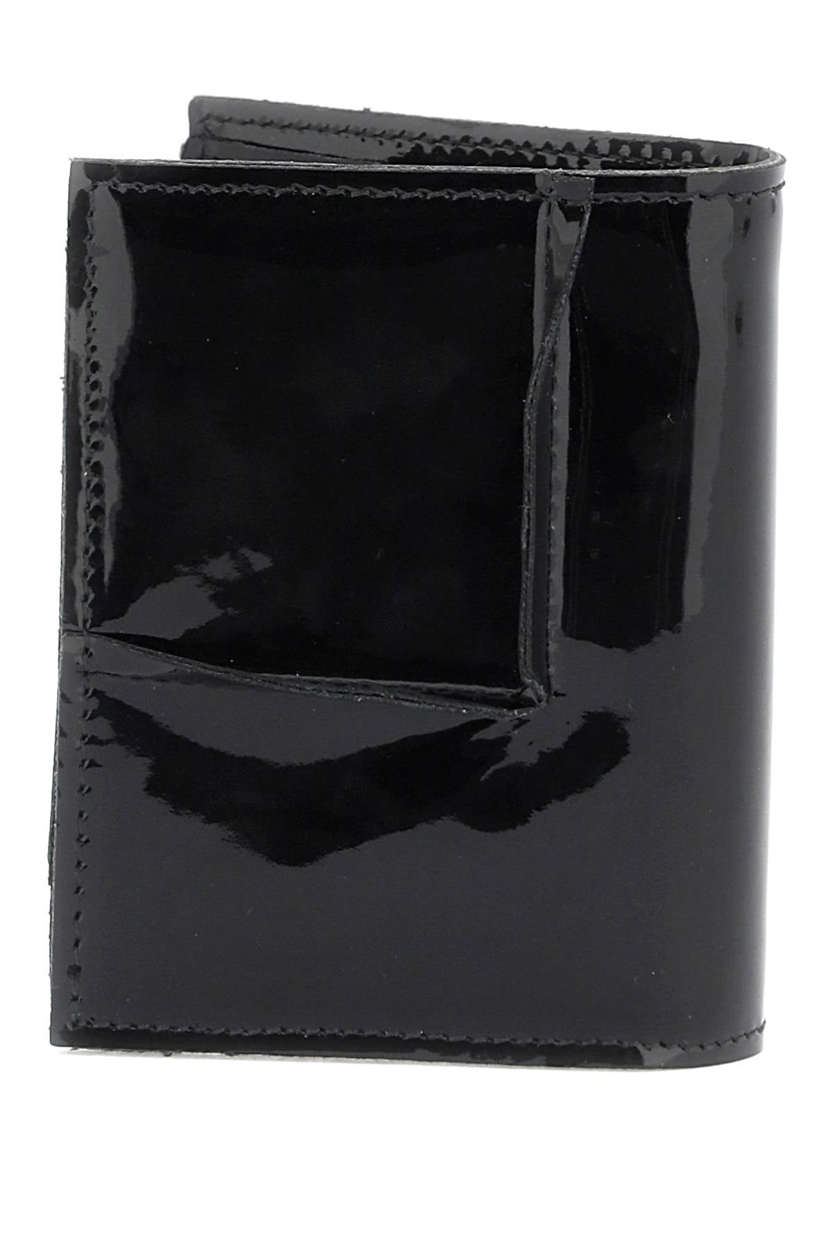 Comme Des Garcons Wallet Bifold Patent Leather Wallet In