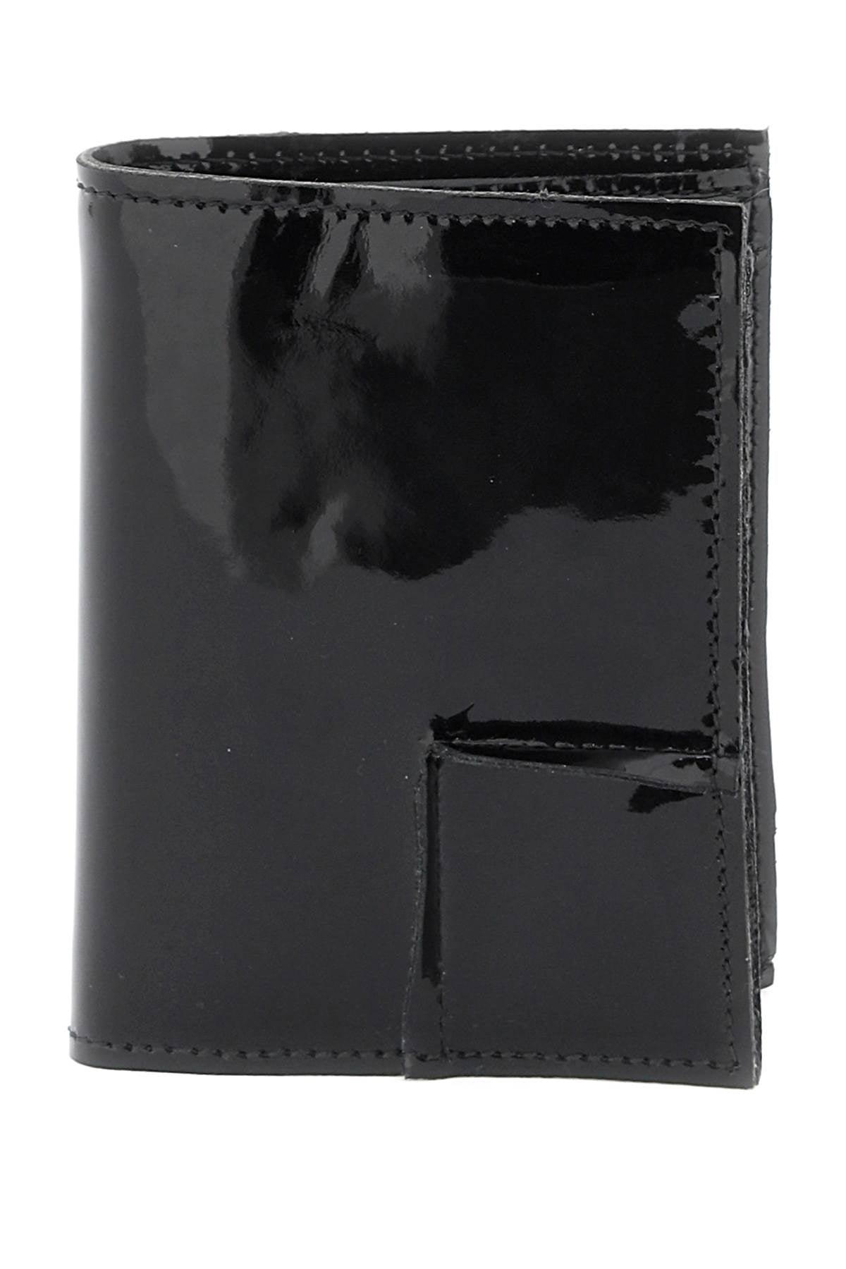 Comme Des Garcons Wallet Bifold Patent Leather Wallet In