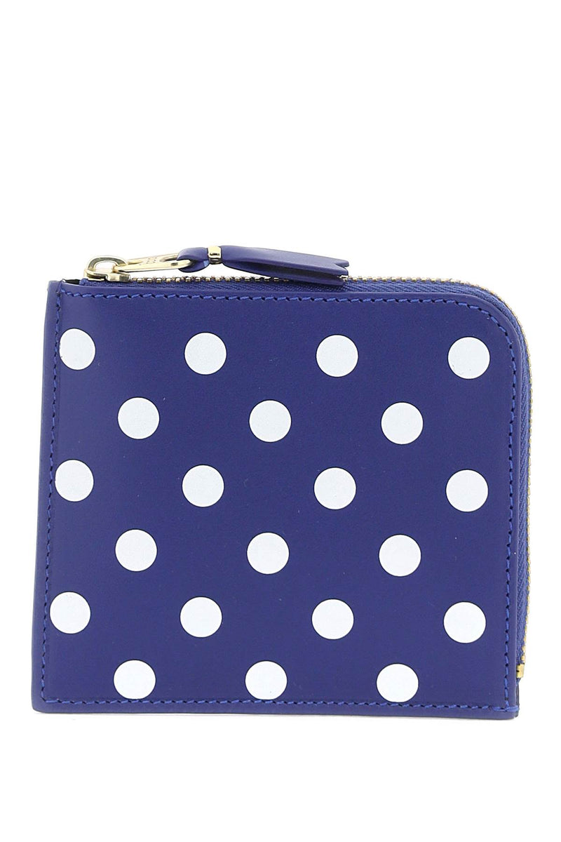 Comme Des Garcons Wallet Polka Dots Wallet Blue