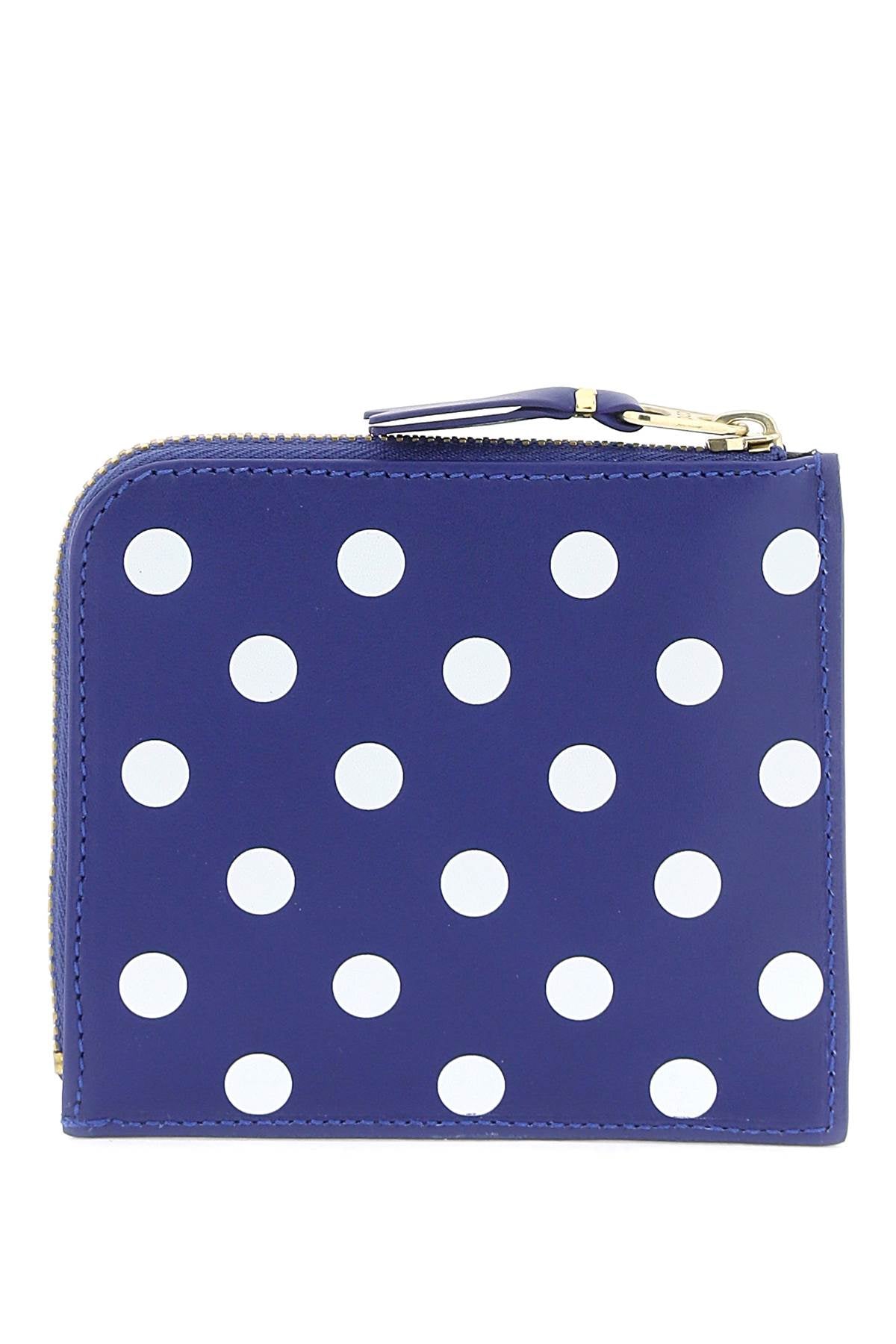 Comme Des Garcons Wallet Polka Dots Wallet Blue