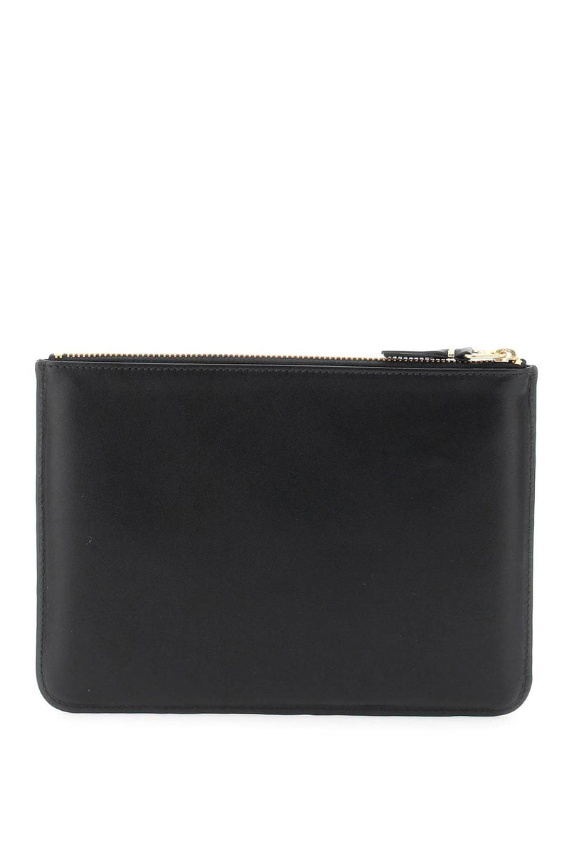 Comme Des Garcons Wallet Leather Pouch Black