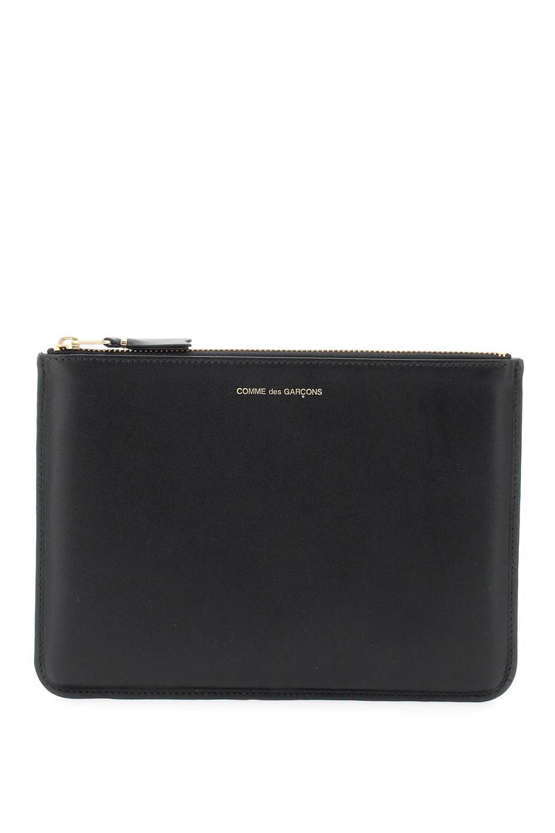 Comme Des Garcons Wallet Leather Pouch Black