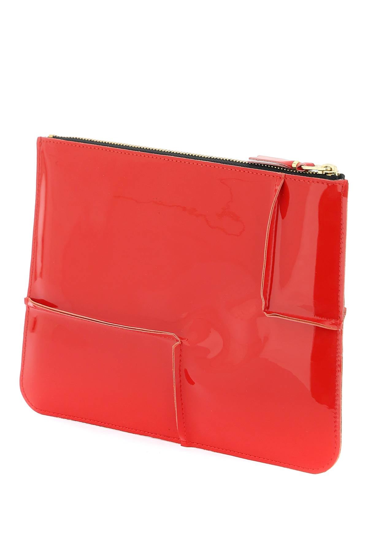 Comme Des Garcons Wallet Glossy Patent Leather