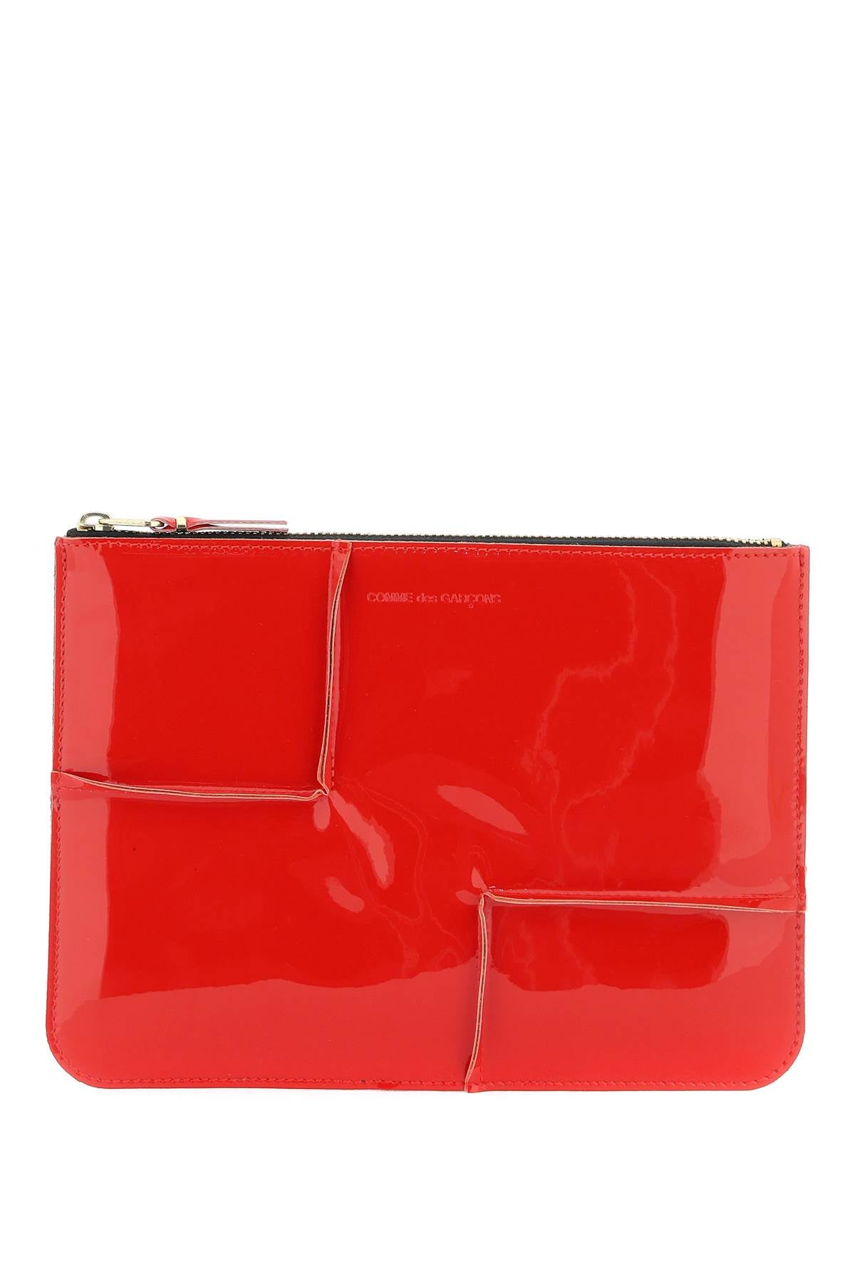 Comme Des Garcons Wallet Glossy Patent Leather