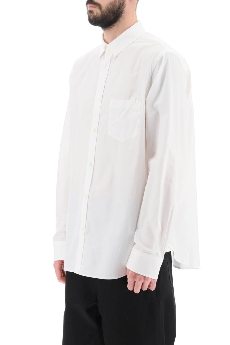 Sacai Thomas Mason Cotton Poplin Shirt White