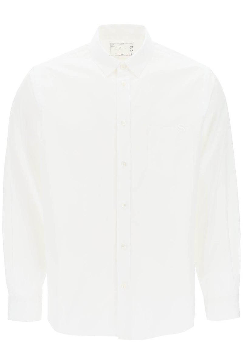 Sacai Thomas Mason Cotton Poplin Shirt White