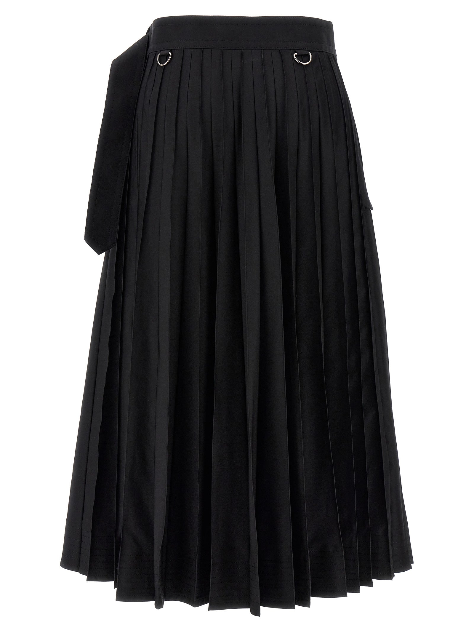 Sacai Long Pleated Skirt