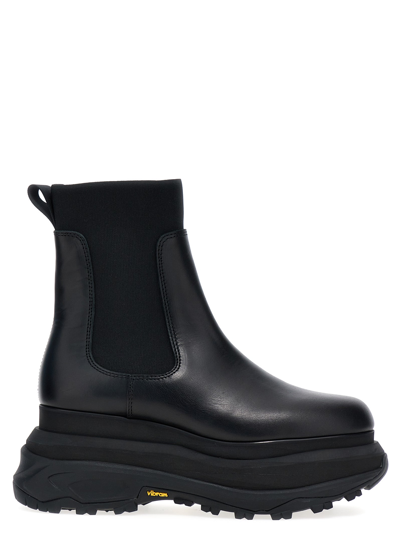 Sacai Chelsea Leather Ankle Boots