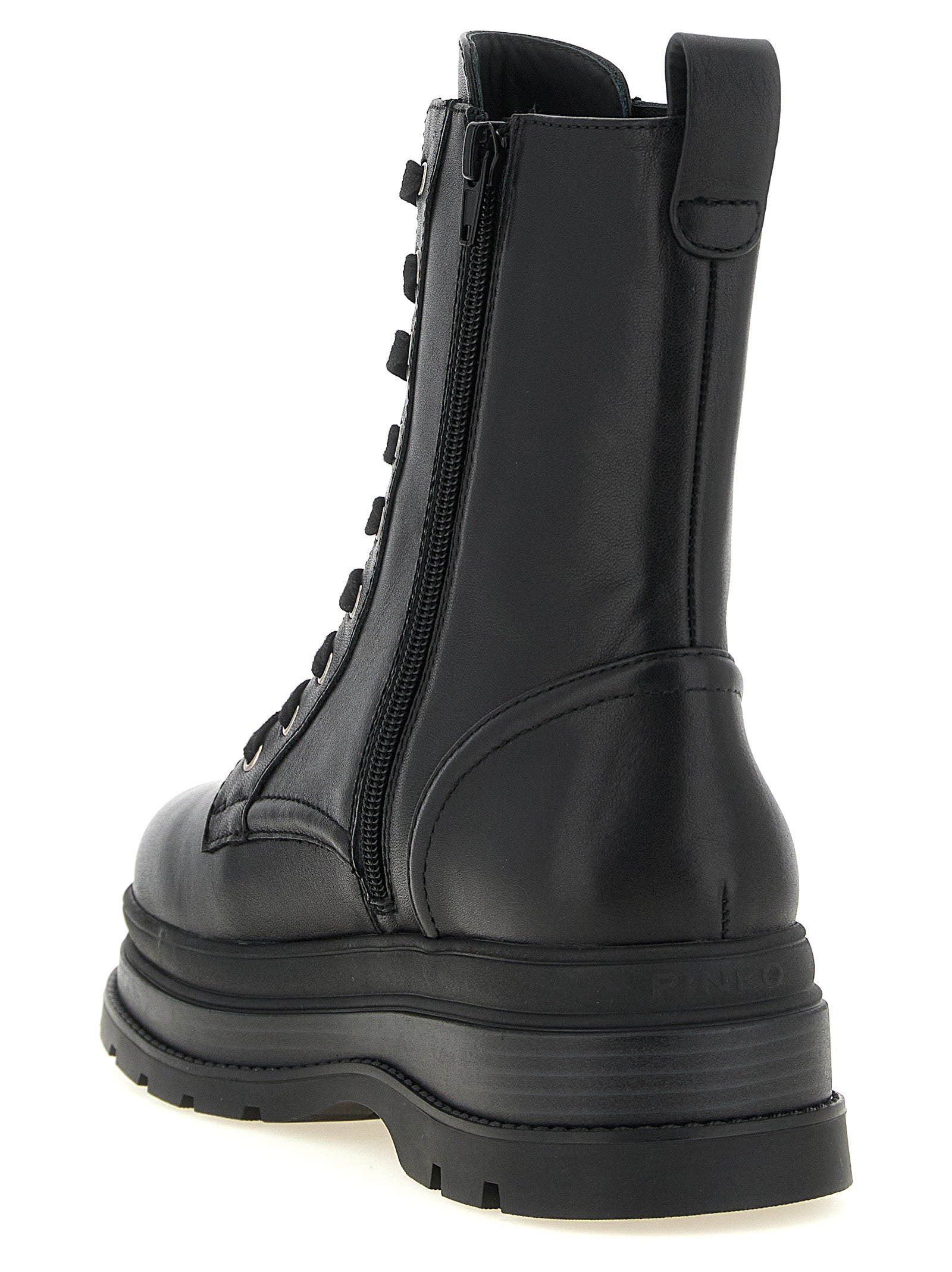 Pinko 'Eva 05' Lace-Up Ankle Boots