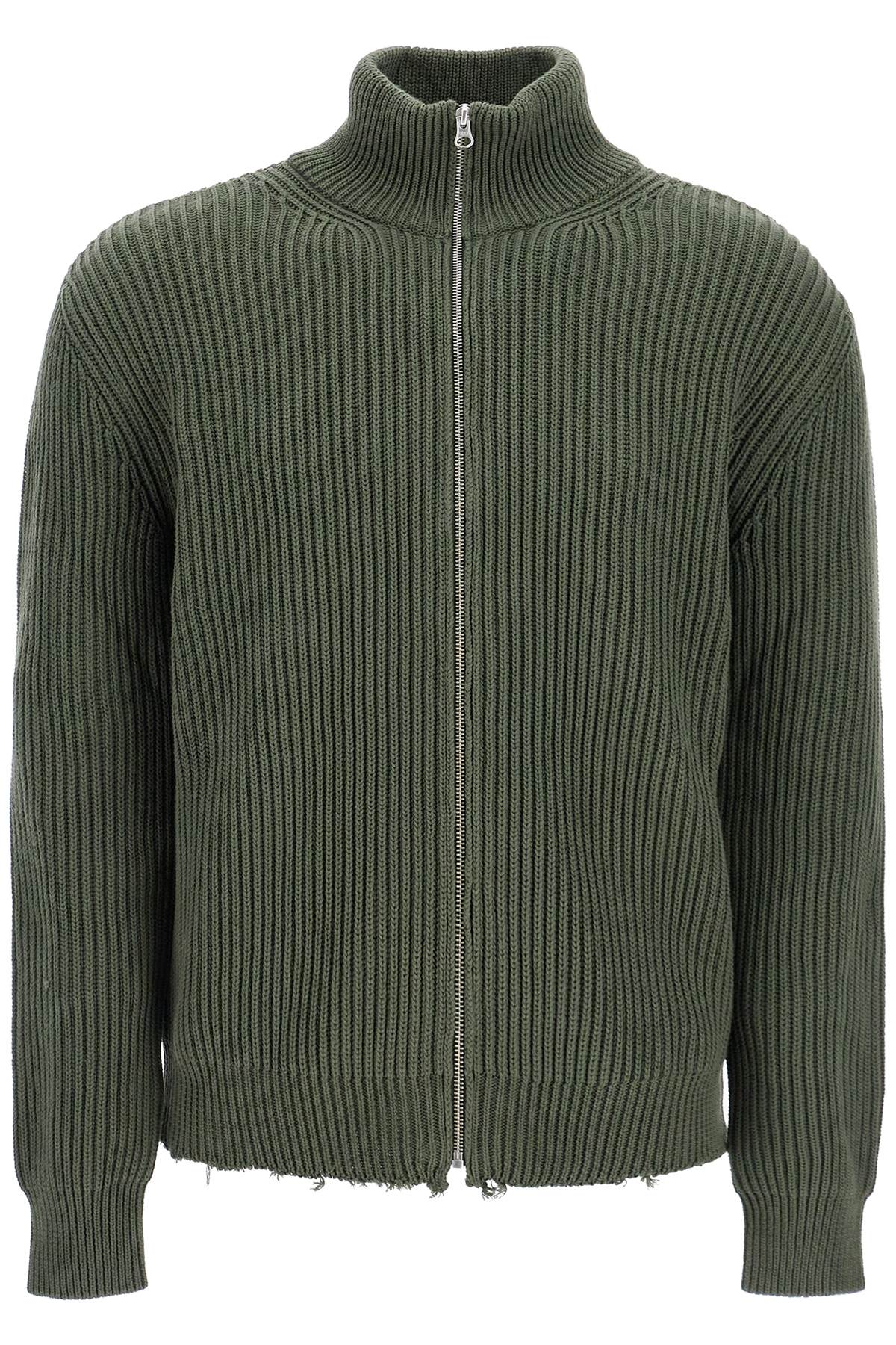 Mm6 Maison Margiela Cotton Cardigan With Zipper