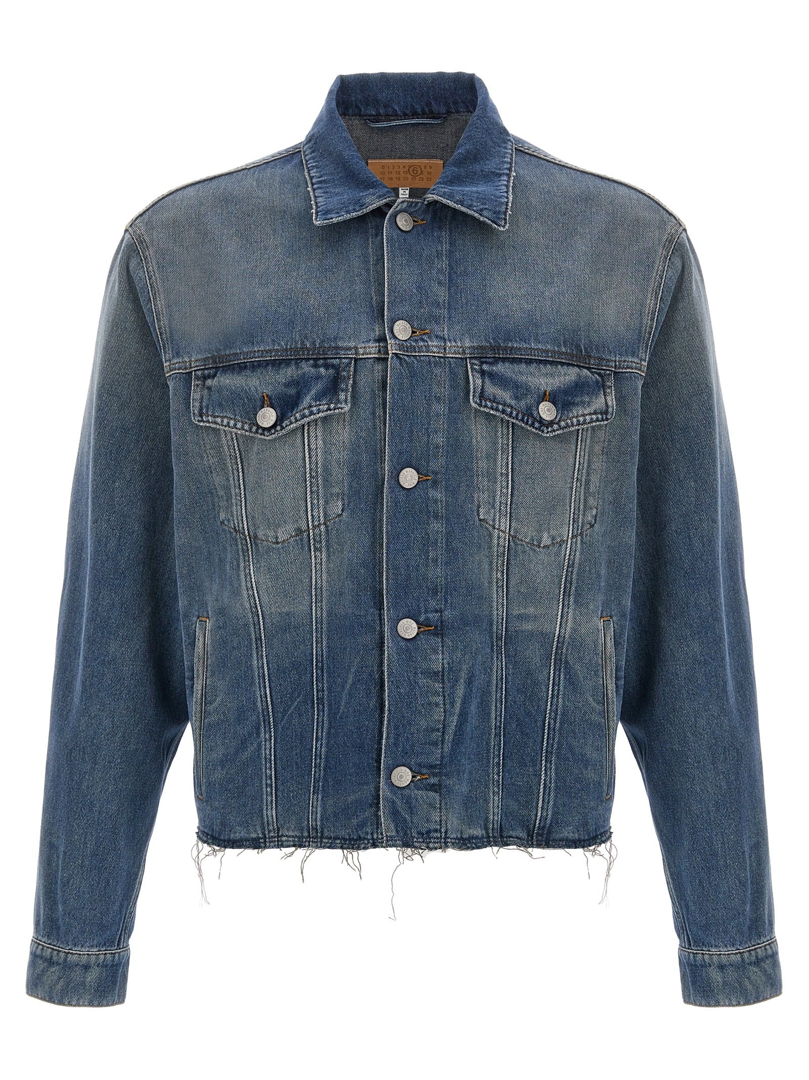 Mm6 Maison Margiela Raw Cut Denim Jacket