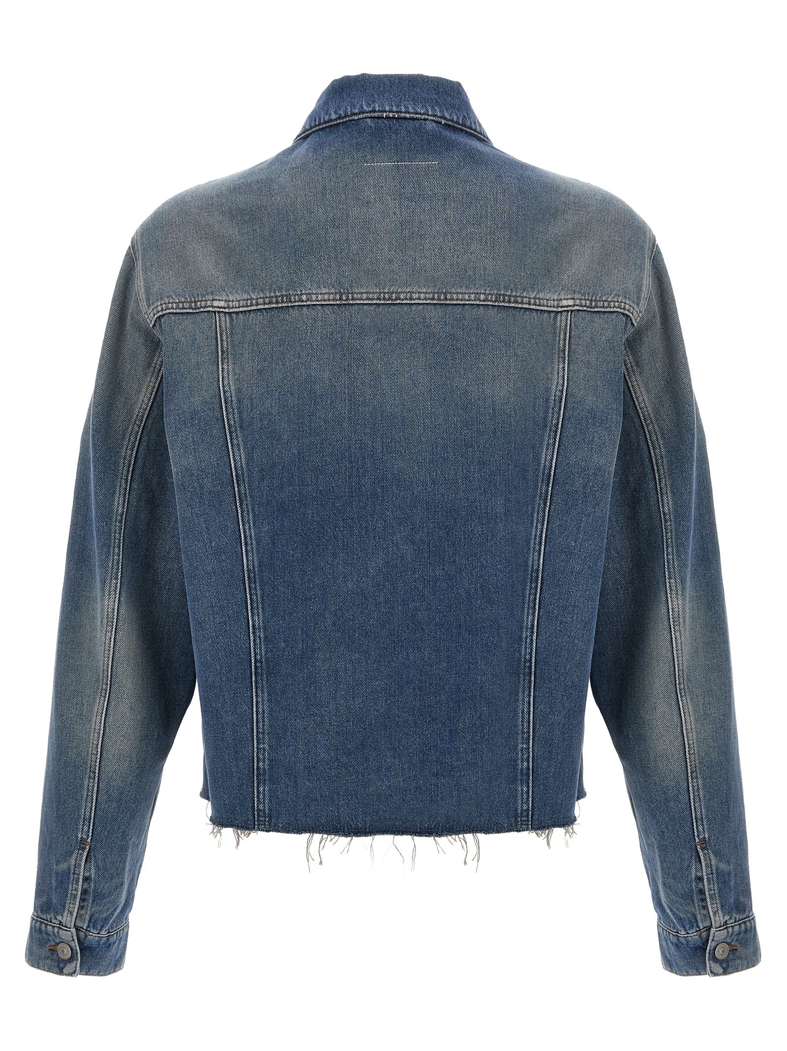 Mm6 Maison Margiela Raw Cut Denim Jacket