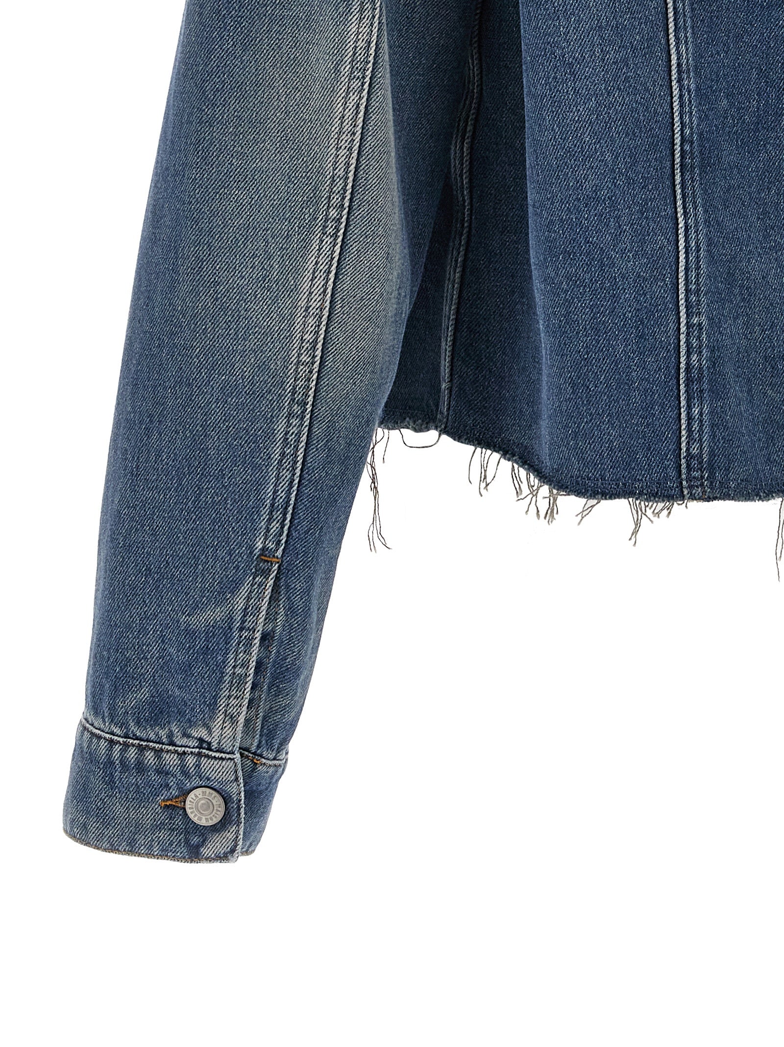 Mm6 Maison Margiela Raw Cut Denim Jacket