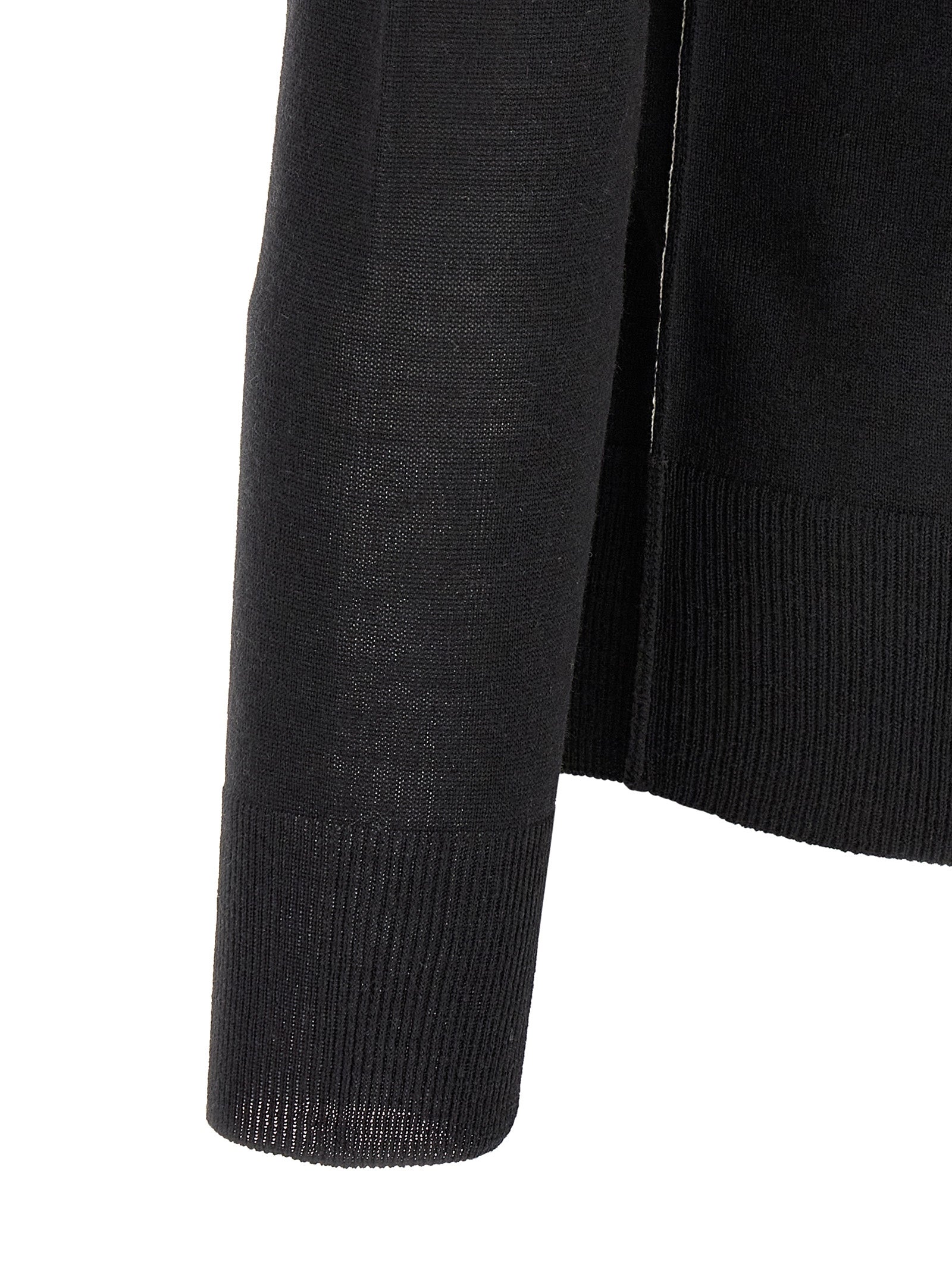 Mm6 Maison Margiela Turtleneck Sweater With Contrast Stitching
