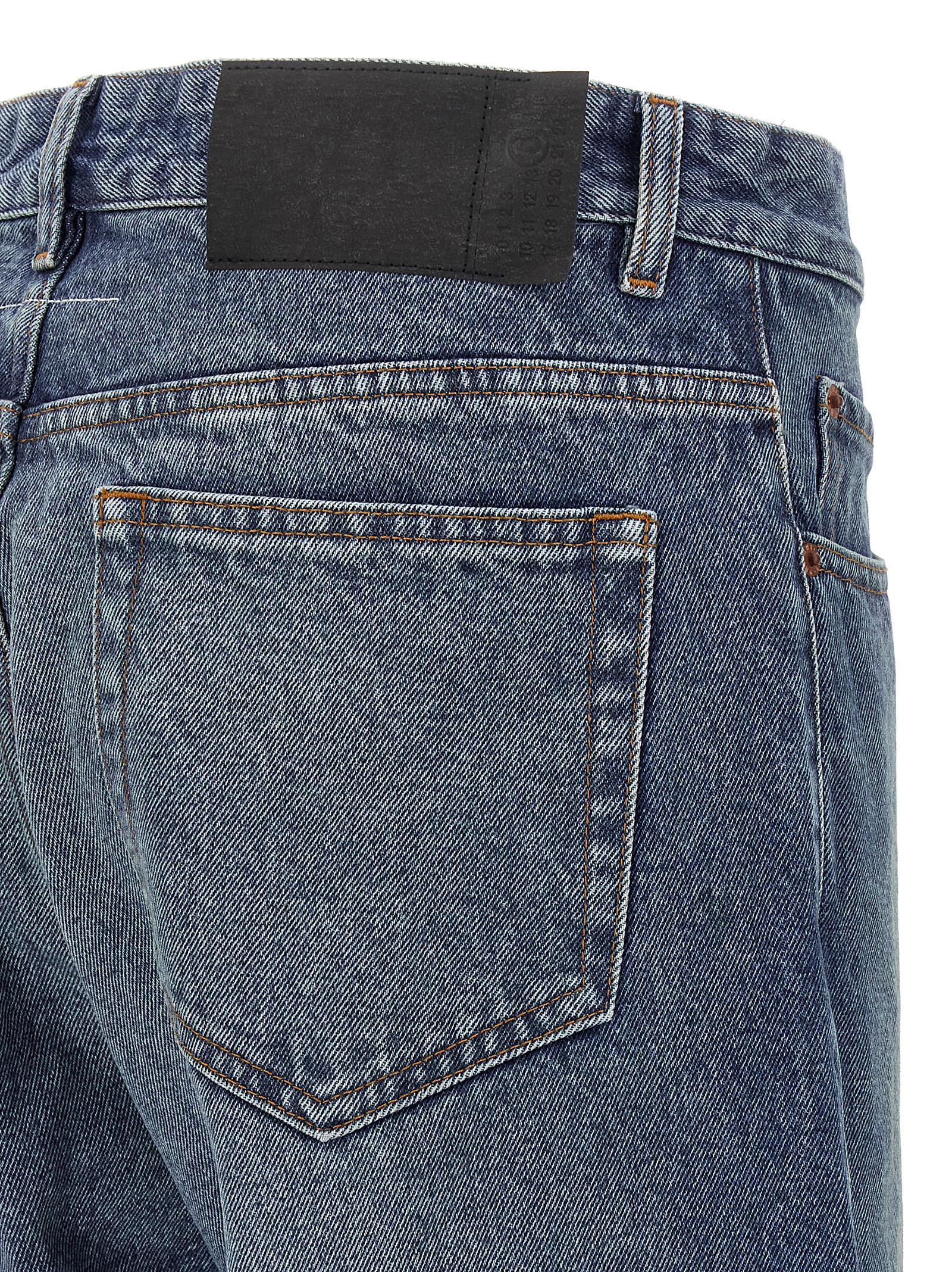 Mm6 Maison Margiela Asymmetric Stitching Jeans