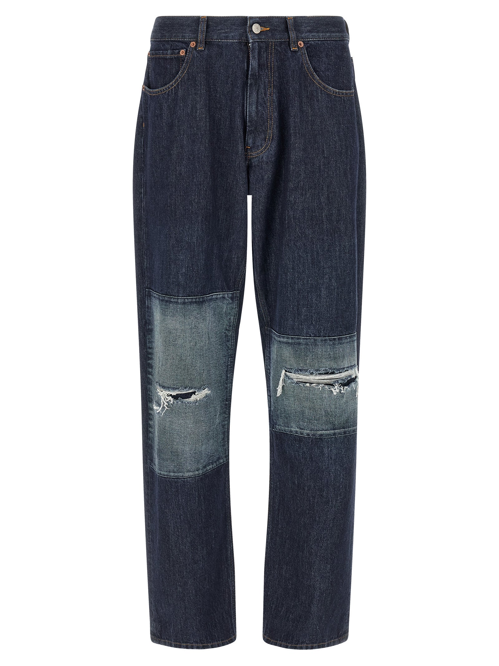 Mm6 Maison Margiela Patchwork Insert Jeans