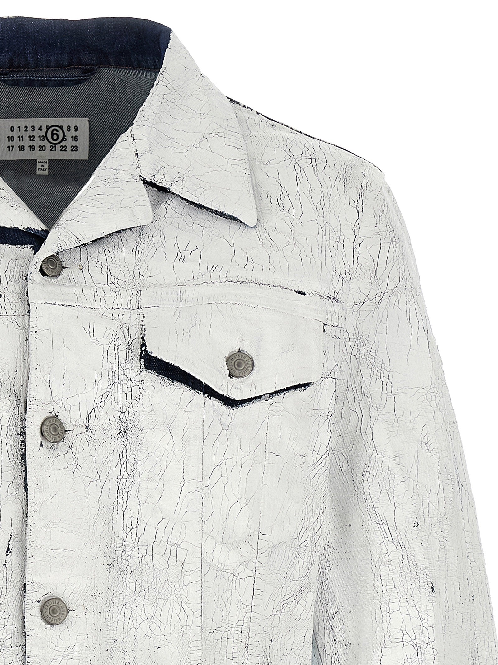 Mm6 Maison Margiela Patent Denim Jacket