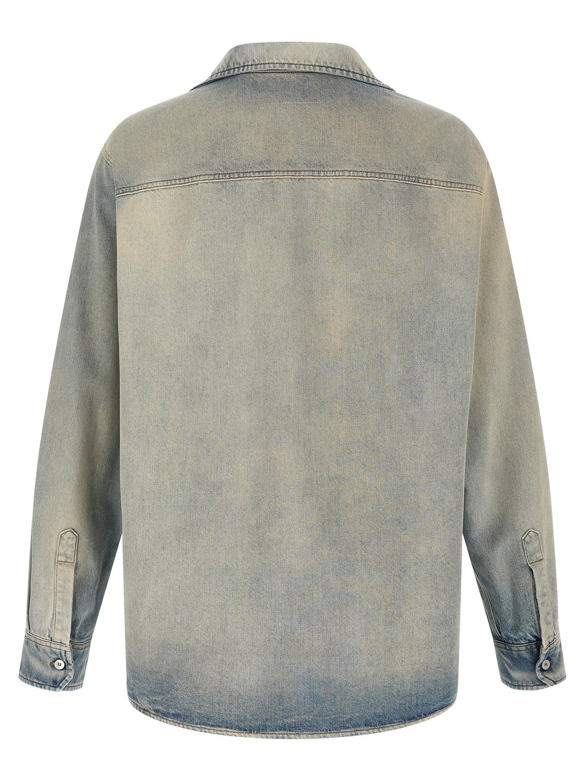 Mm6 Maison Margiela 'Numeric Signature Mm6' Denim Shirt