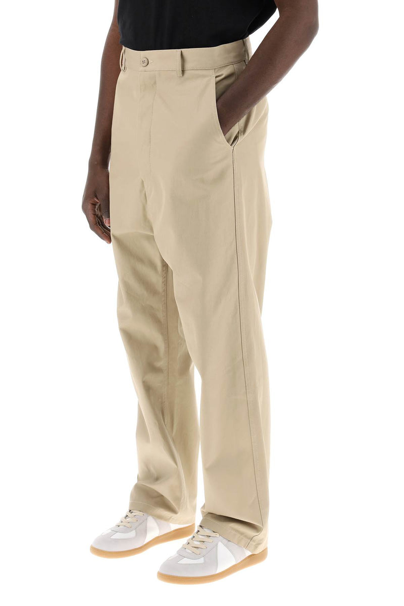 Maison Margiela Loose Straight Leg Pants With A Beige