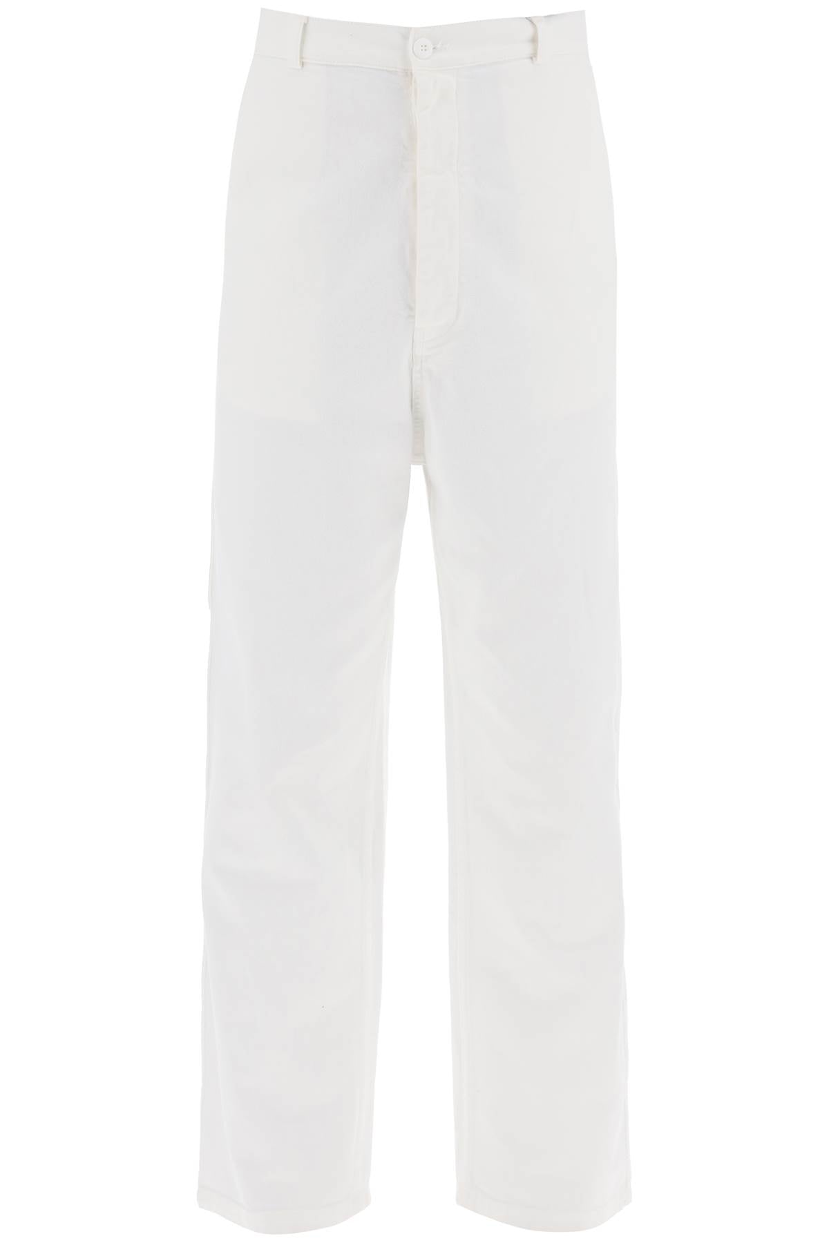 Mm6 Maison Margiela Cotton Bull Pants In Eight Words