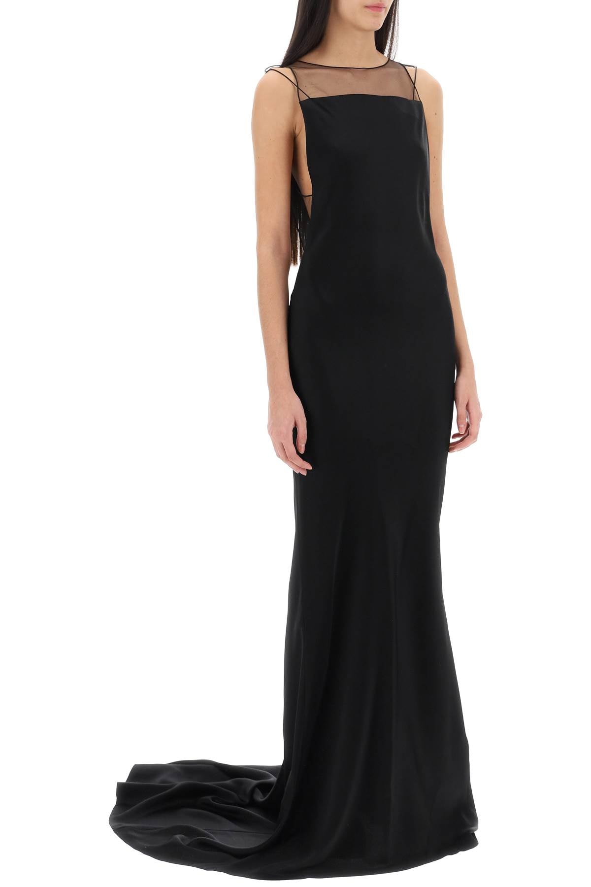 Maison Margiela Hammered Satin Gown