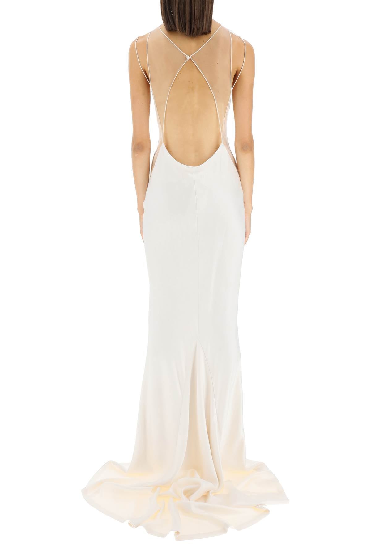 Maison Margiela Hammered Satin Gown