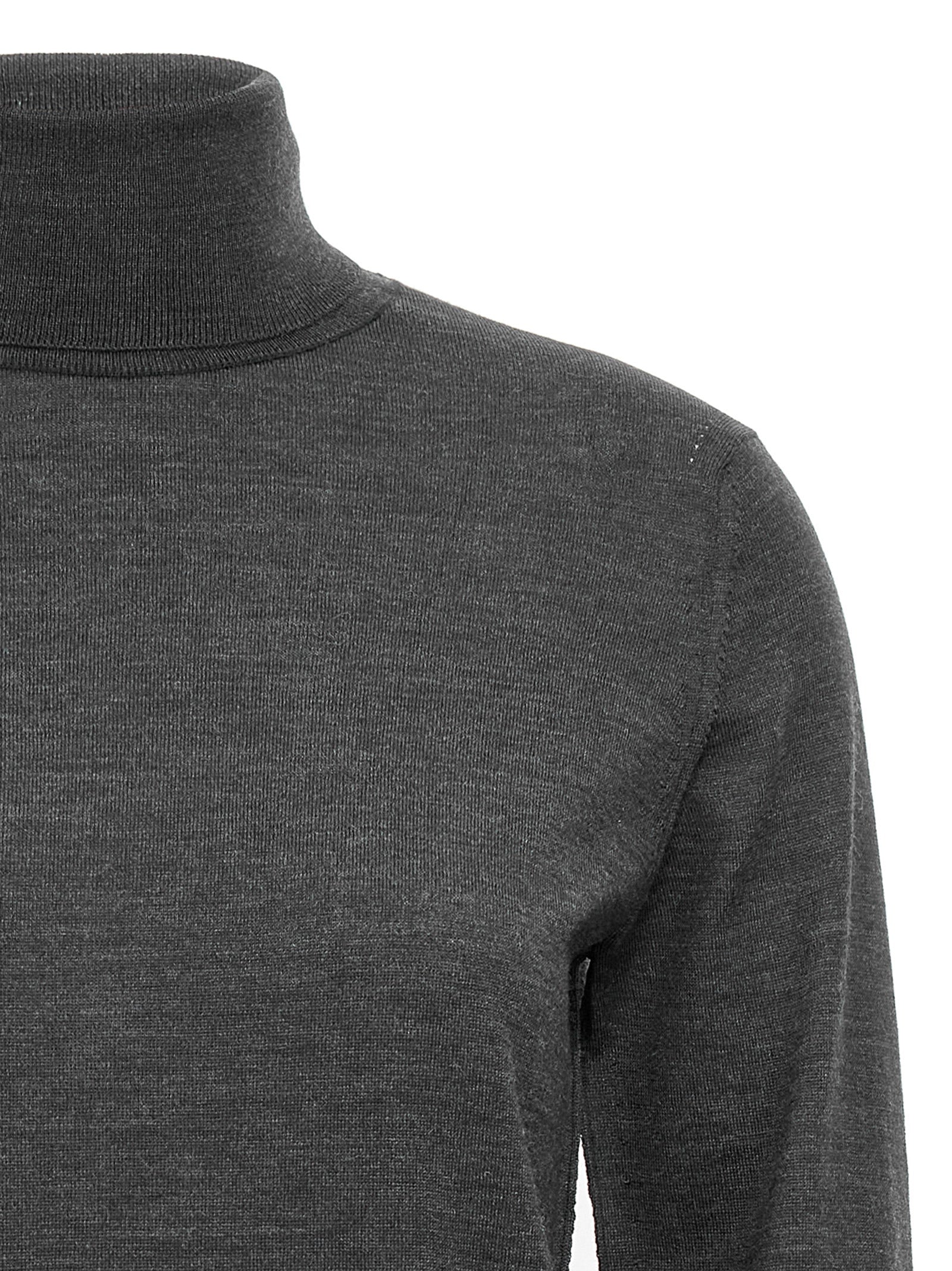 Maison Margiela 'Stitching' Wool Turtleneck Sweater