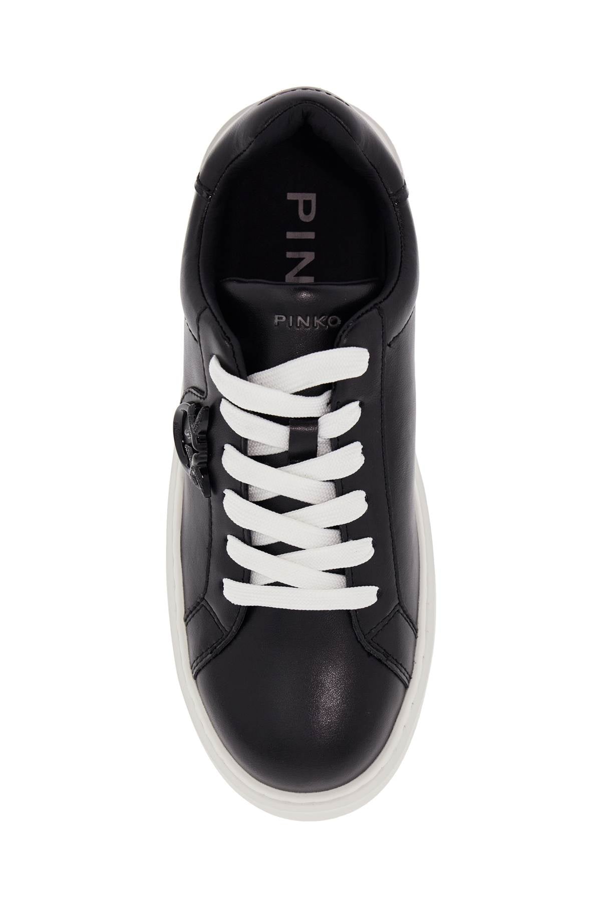 Pinko Monogram Detail Platform Sneakers With