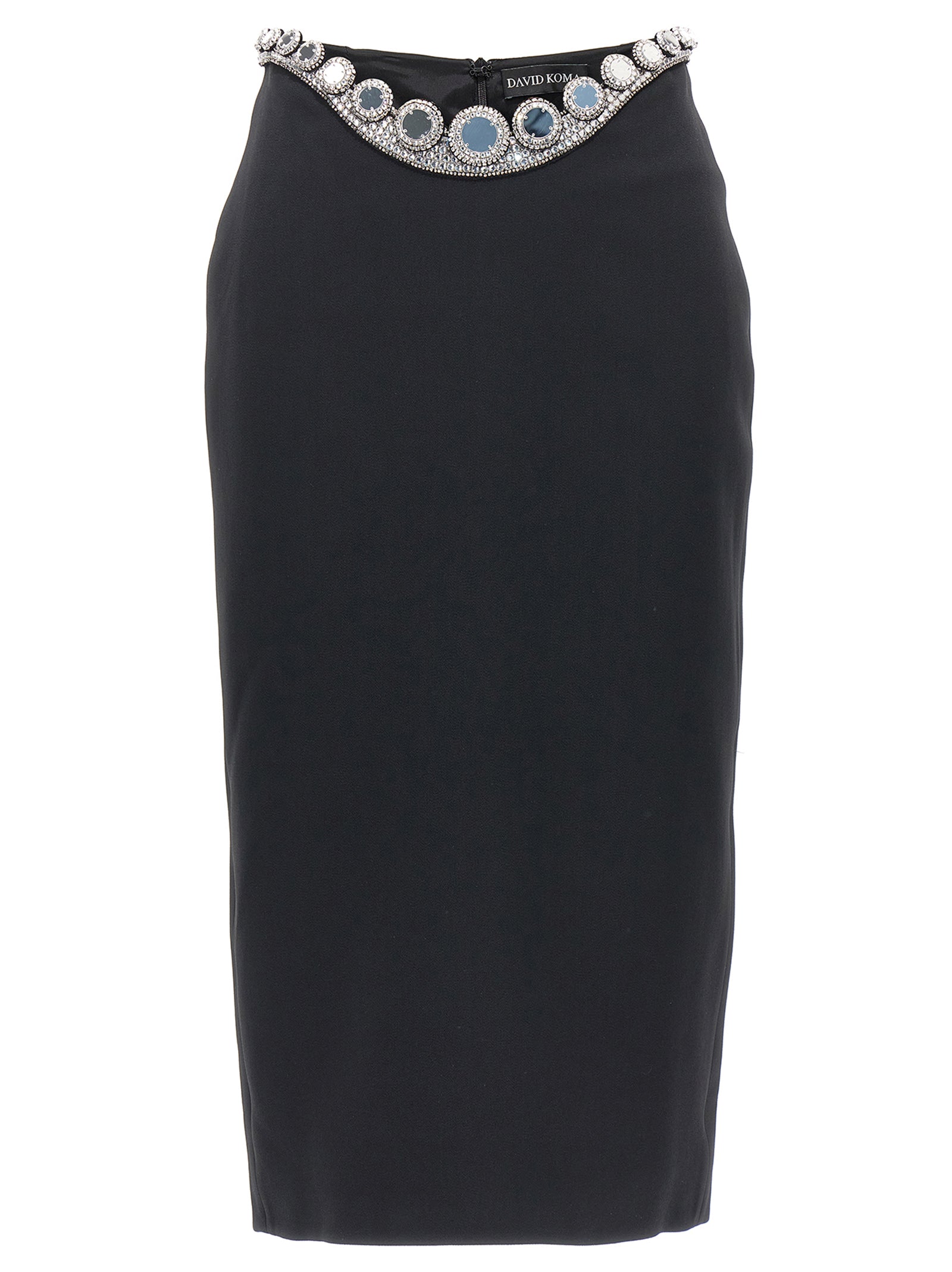 David Koma 'Puffer Circle Embroidery' Skirt