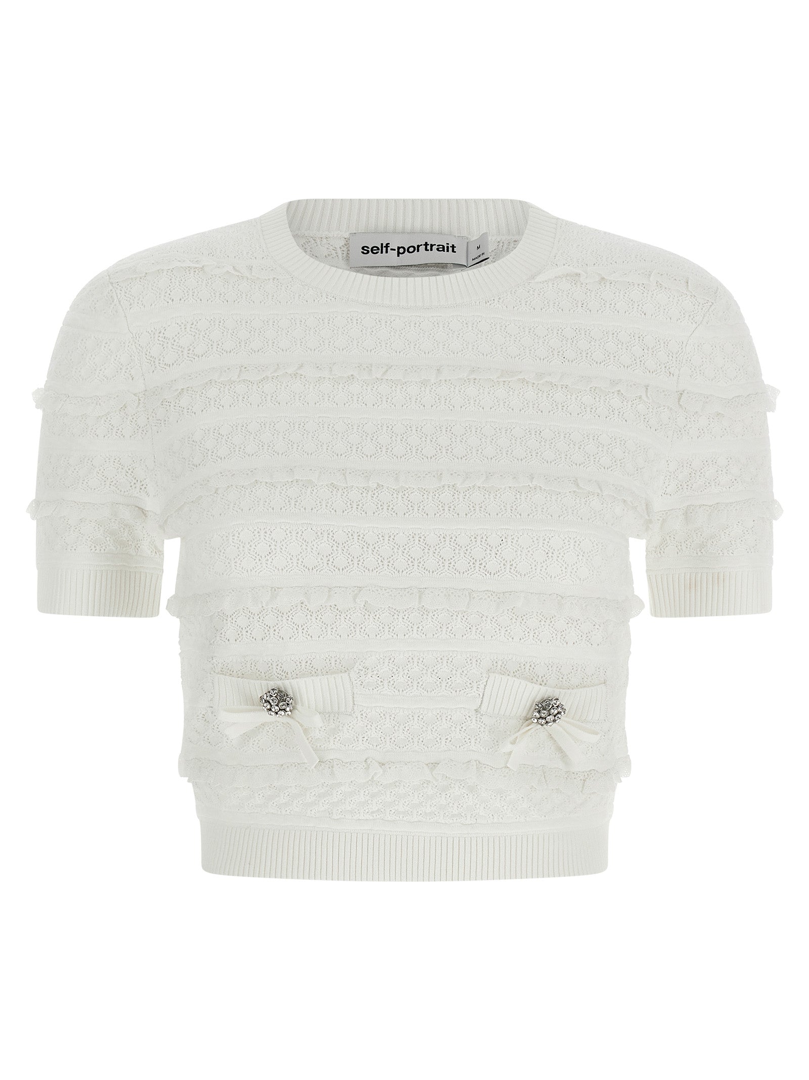 Self Portrait 'Pointelle Knit' Top