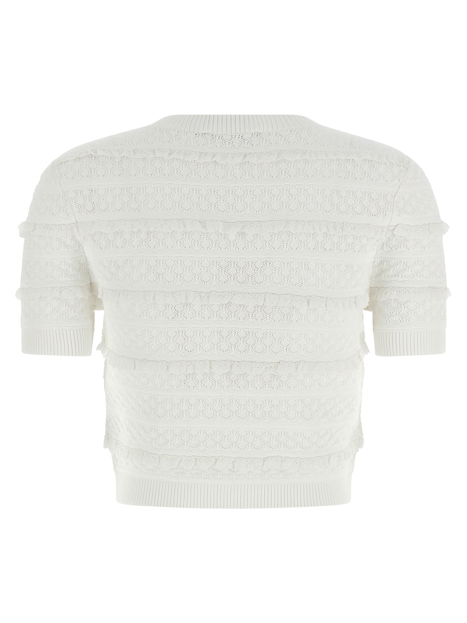 Self Portrait 'Pointelle Knit' Top