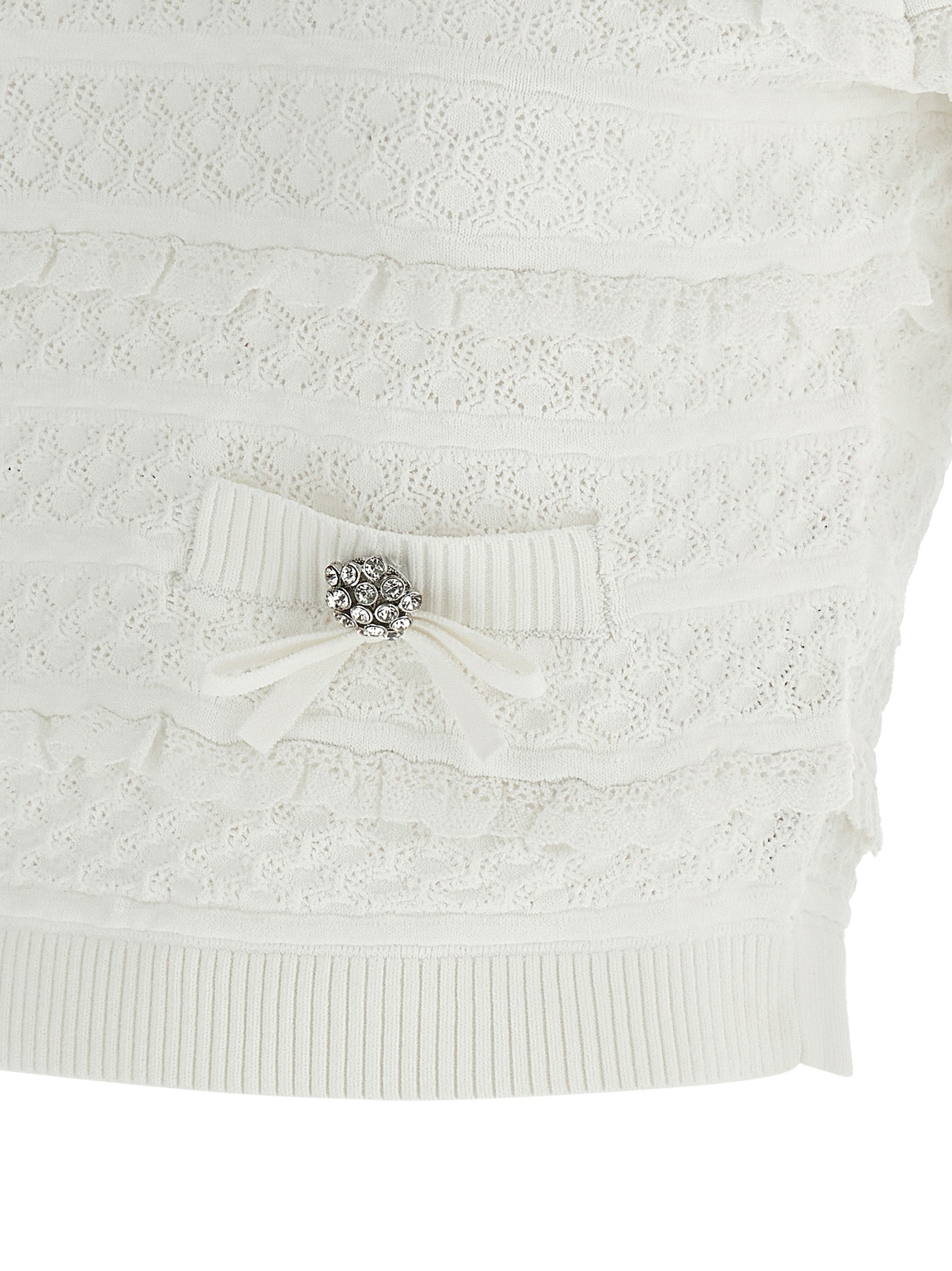 Self Portrait 'Pointelle Knit' Top